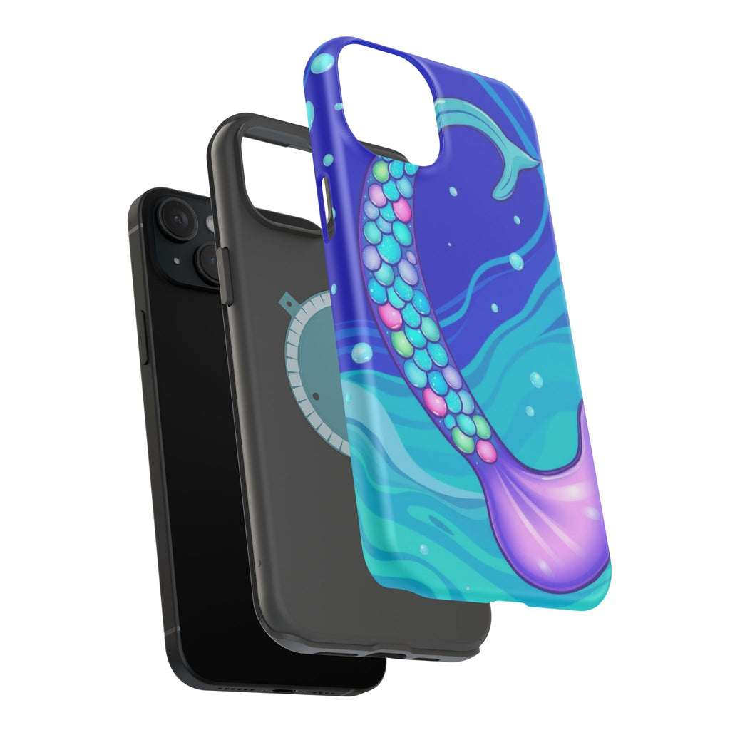 iPhone Mermaid Tail Swirl Kids Fun iPhone Phone Case Gift Artistic · iPhone Case