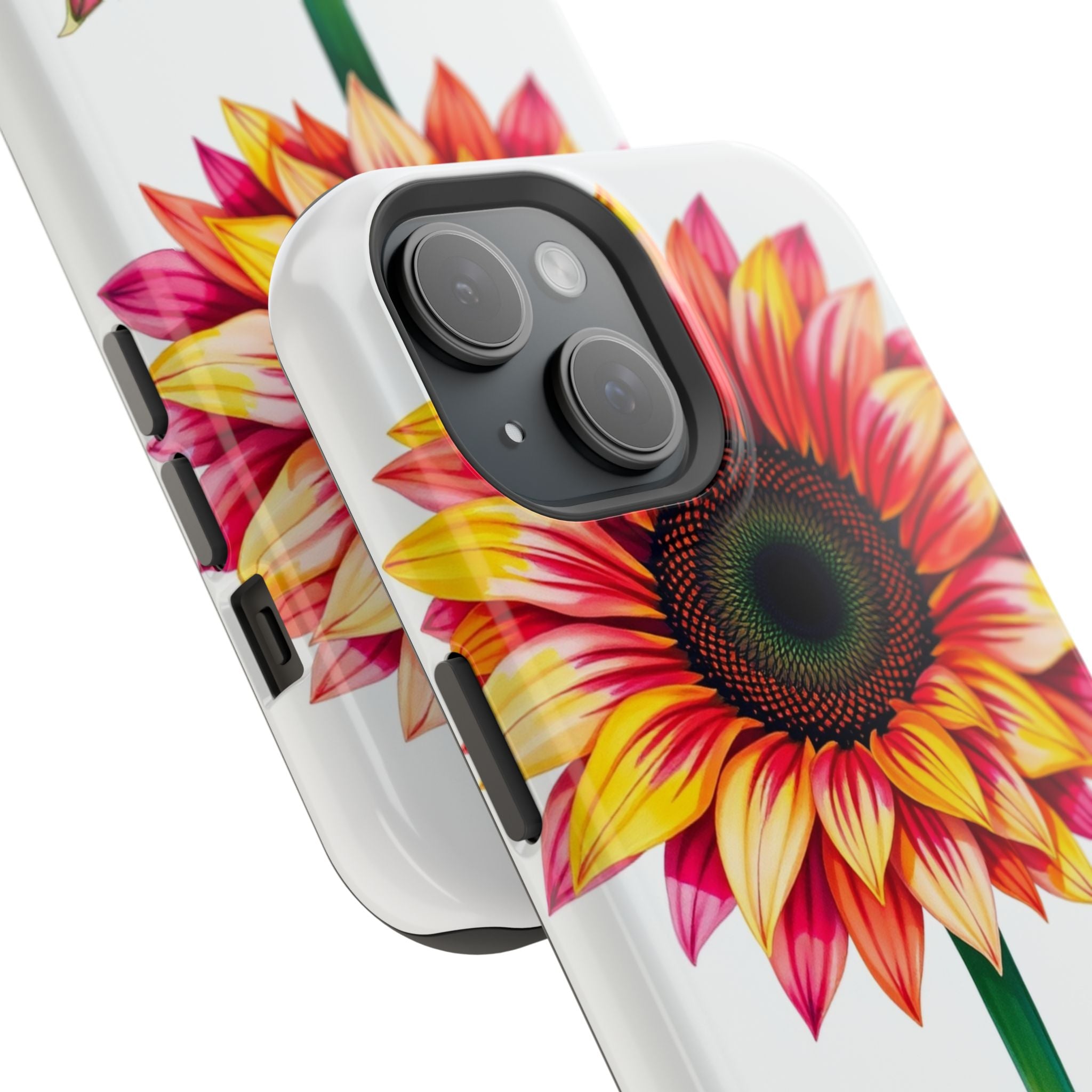 iPhone Sunflower Pop Vibrant Watercolor Slim Snap Case · iPhone Case