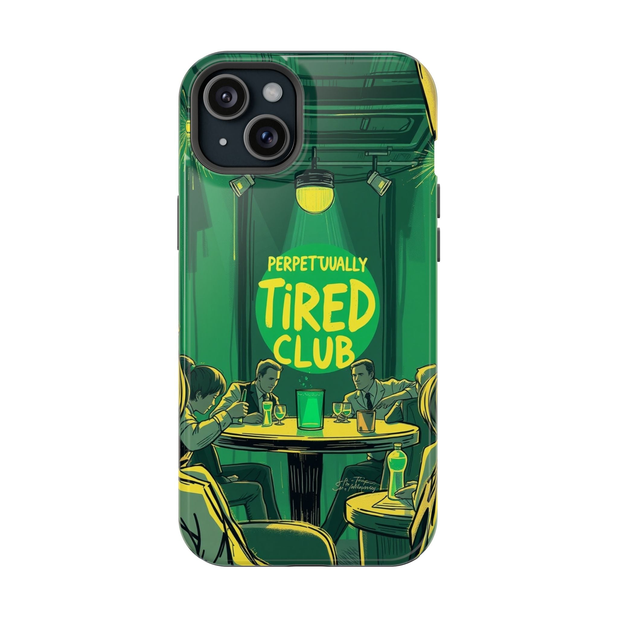 iPhone Radiant Perpetually Tired Club Design Slim Everyday Designer Case · iPhon