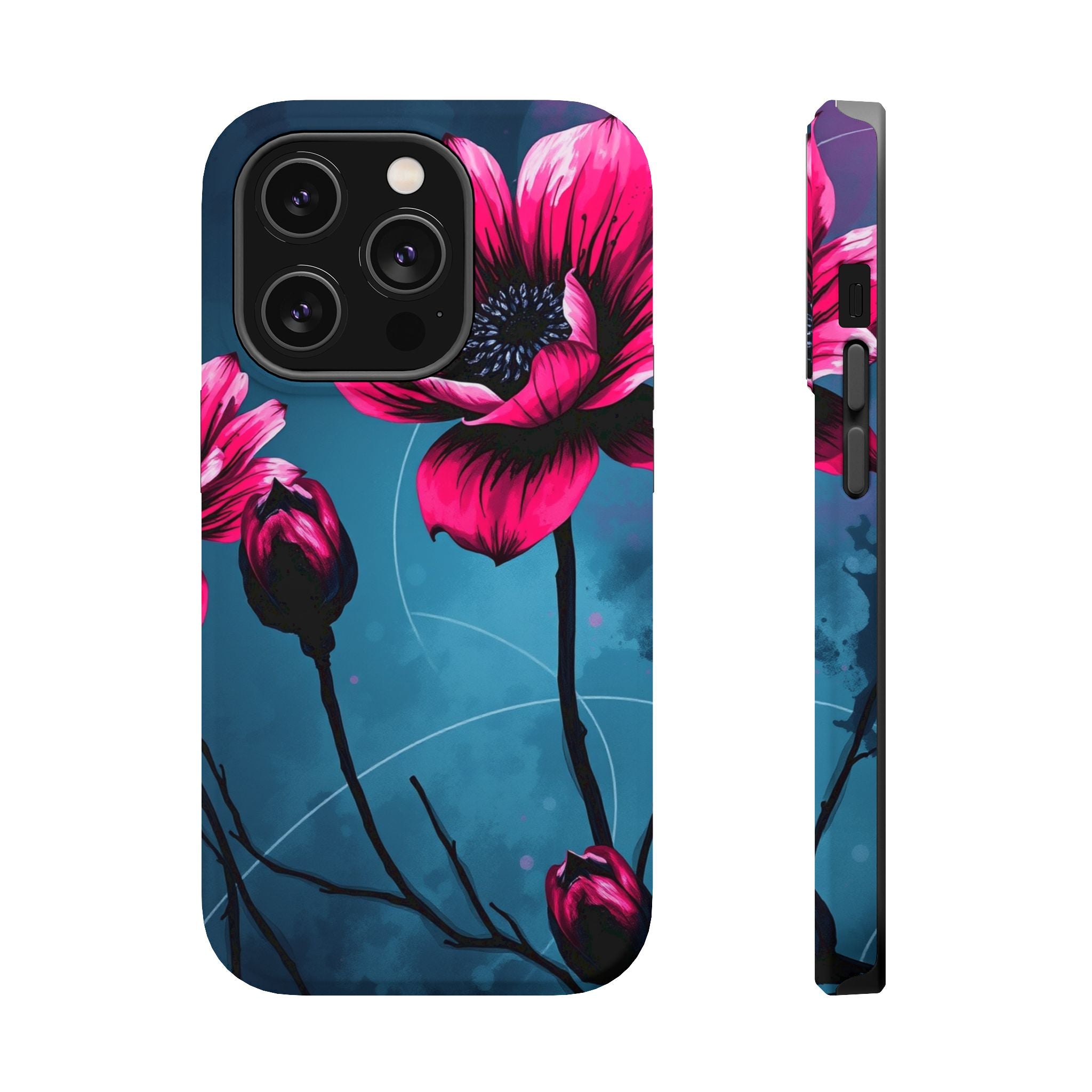 iPhone Floral Ink Wash Bold Art Slim Everyday Designer Case · iPhone Case