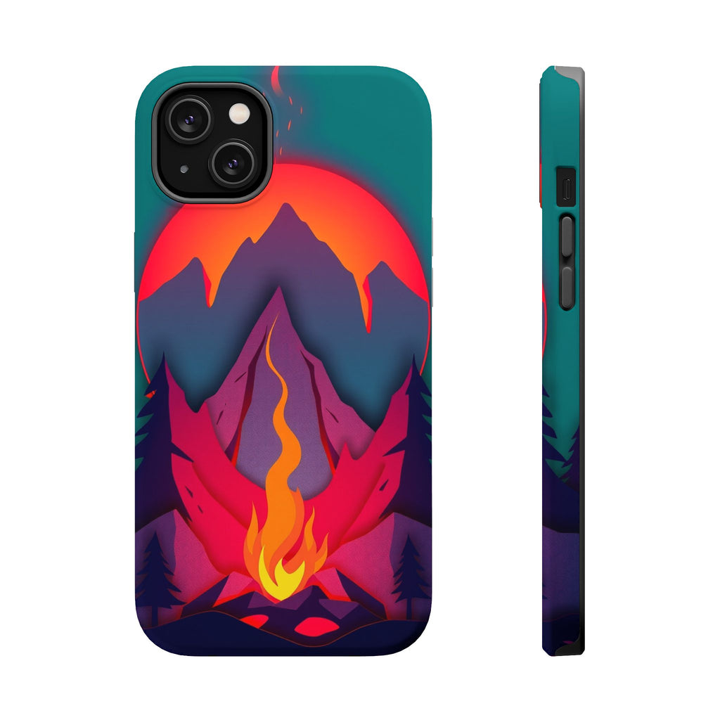 iPhone Cyan And Magenta Wildfire Glow Slim Everyday iPhone 12 Designer · iPhone