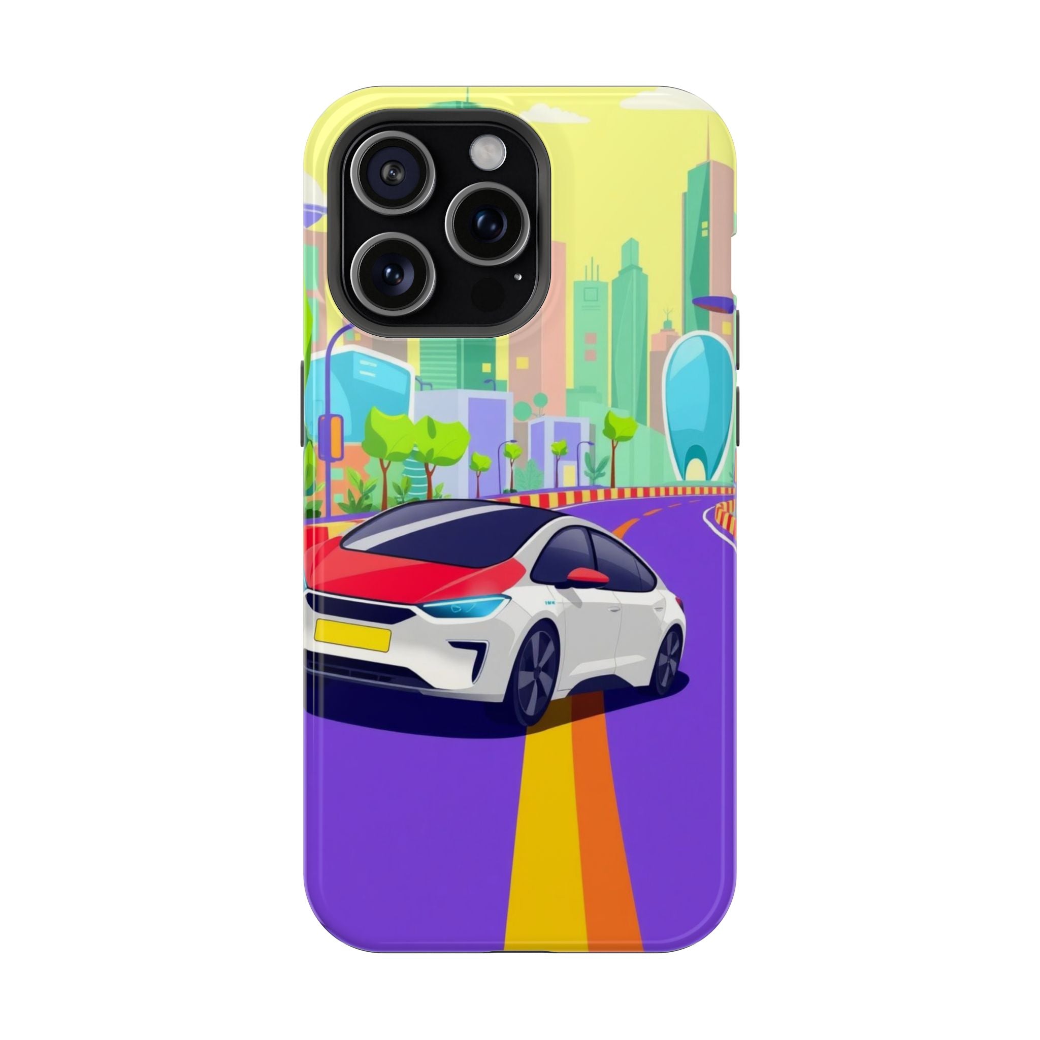 iPhone Electric Car Future Kids Fun Phone Case Gift Slim Snap Case · iPhone Case