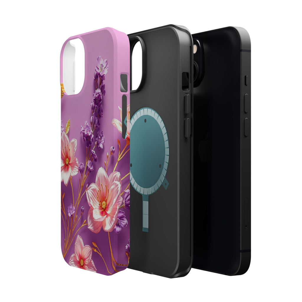 iPhone Radiant Floral Gold Foil Design Slim Everyday Designer Case · iPhone Case