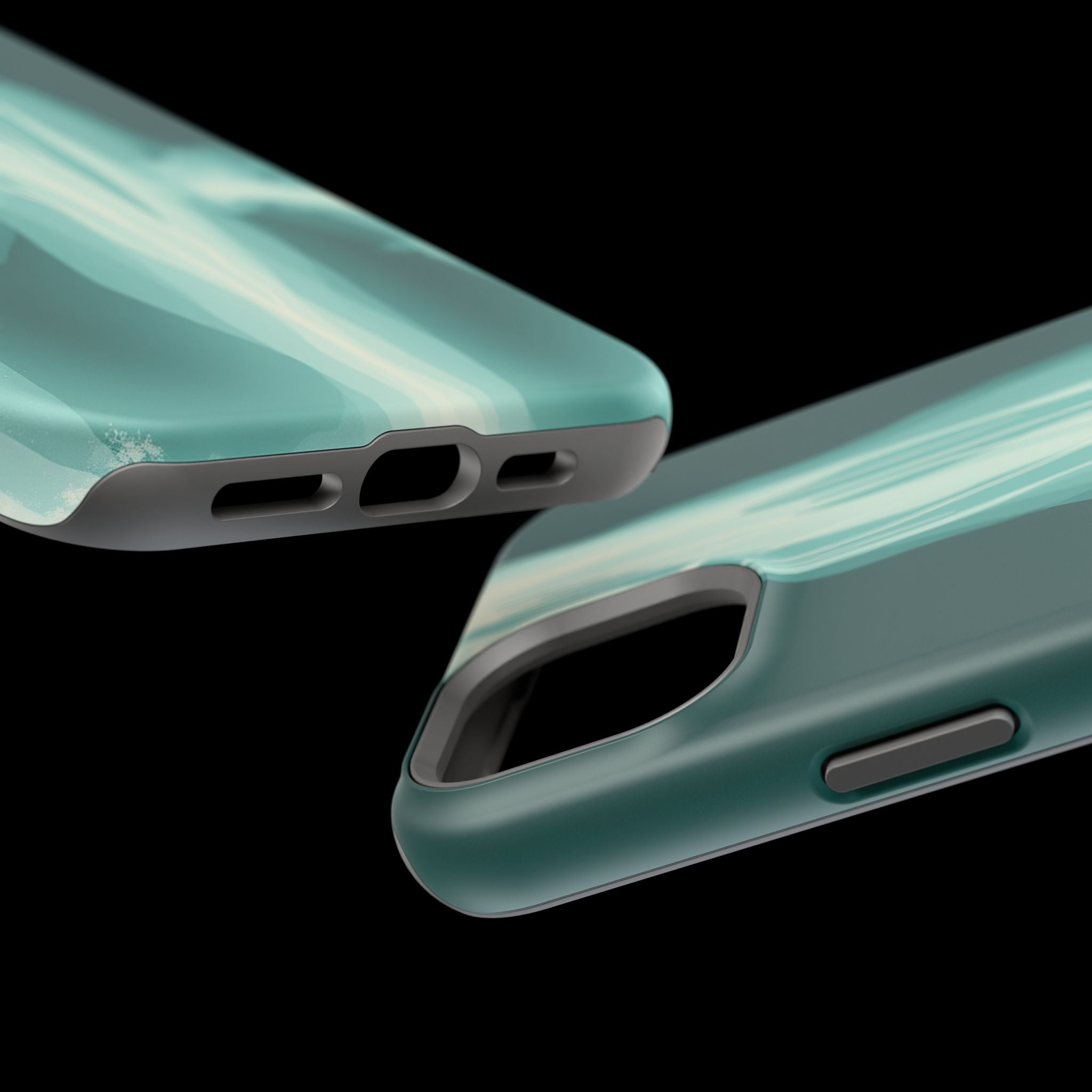 iPhone Sage And Ivory Waterfall Mist Slim Everyday Designer Case · iPhone Case