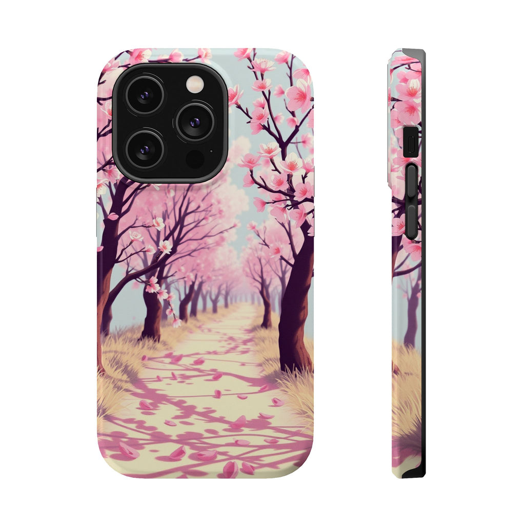 iPhone Rose Pink And Cream Blossom Trail Slim Everyday iPhone Designer · iPhone