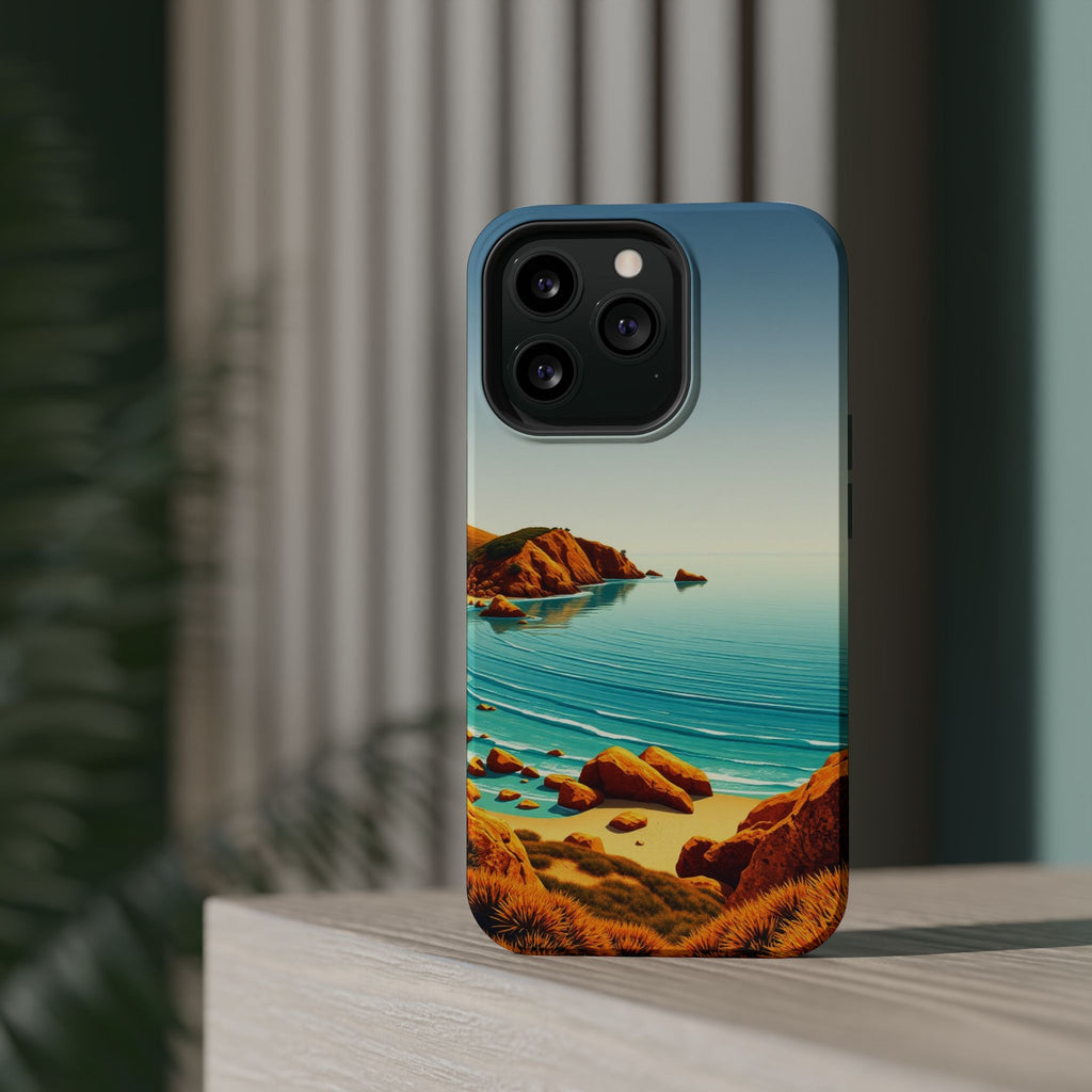 iPhone Mustard And Rust Pebble Beach Slim Everyday iPhone 14 Designer · iPhone C