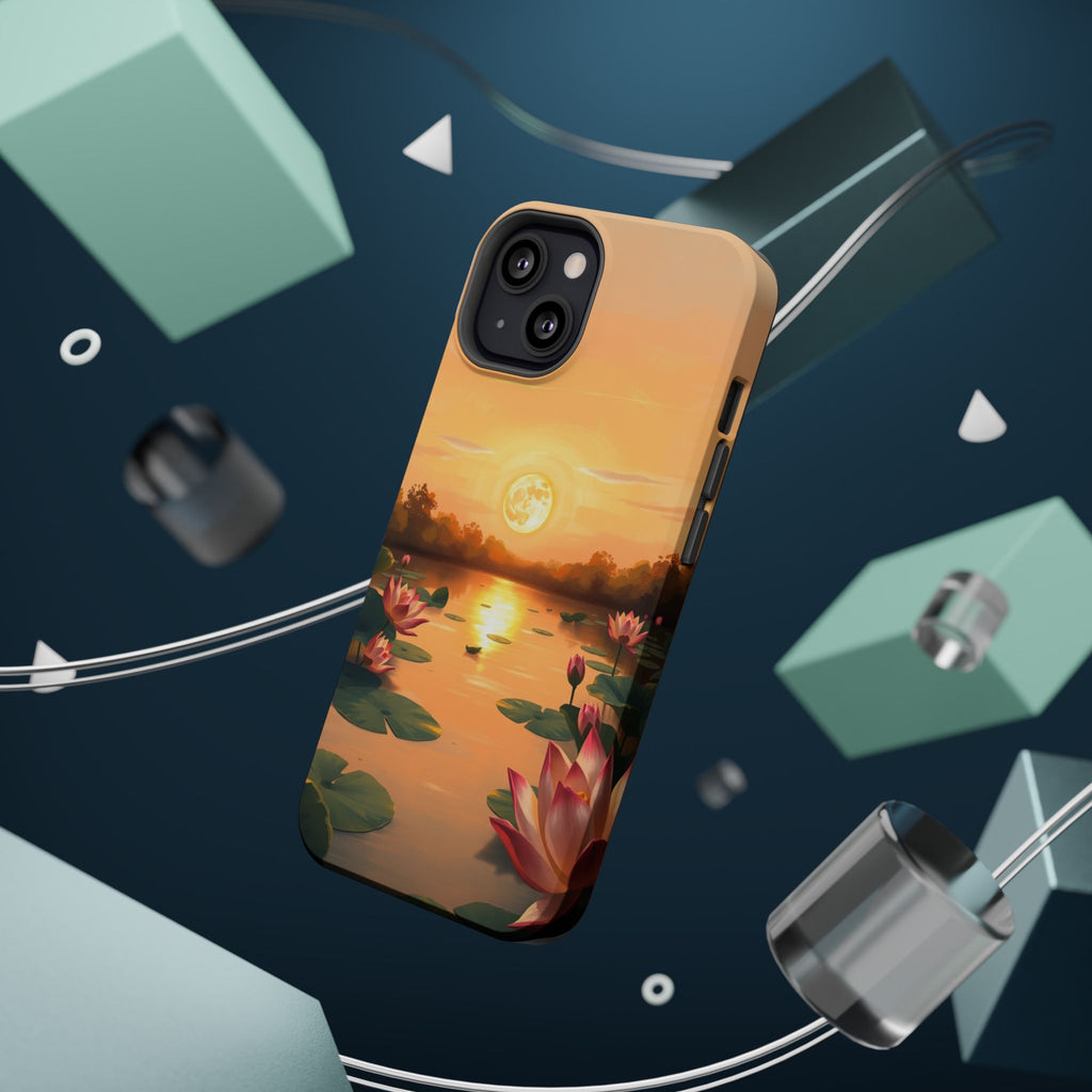 iPhone Lotus Pond Oil Painting Impressionist Slim iPhone Everyday · iPhone Case