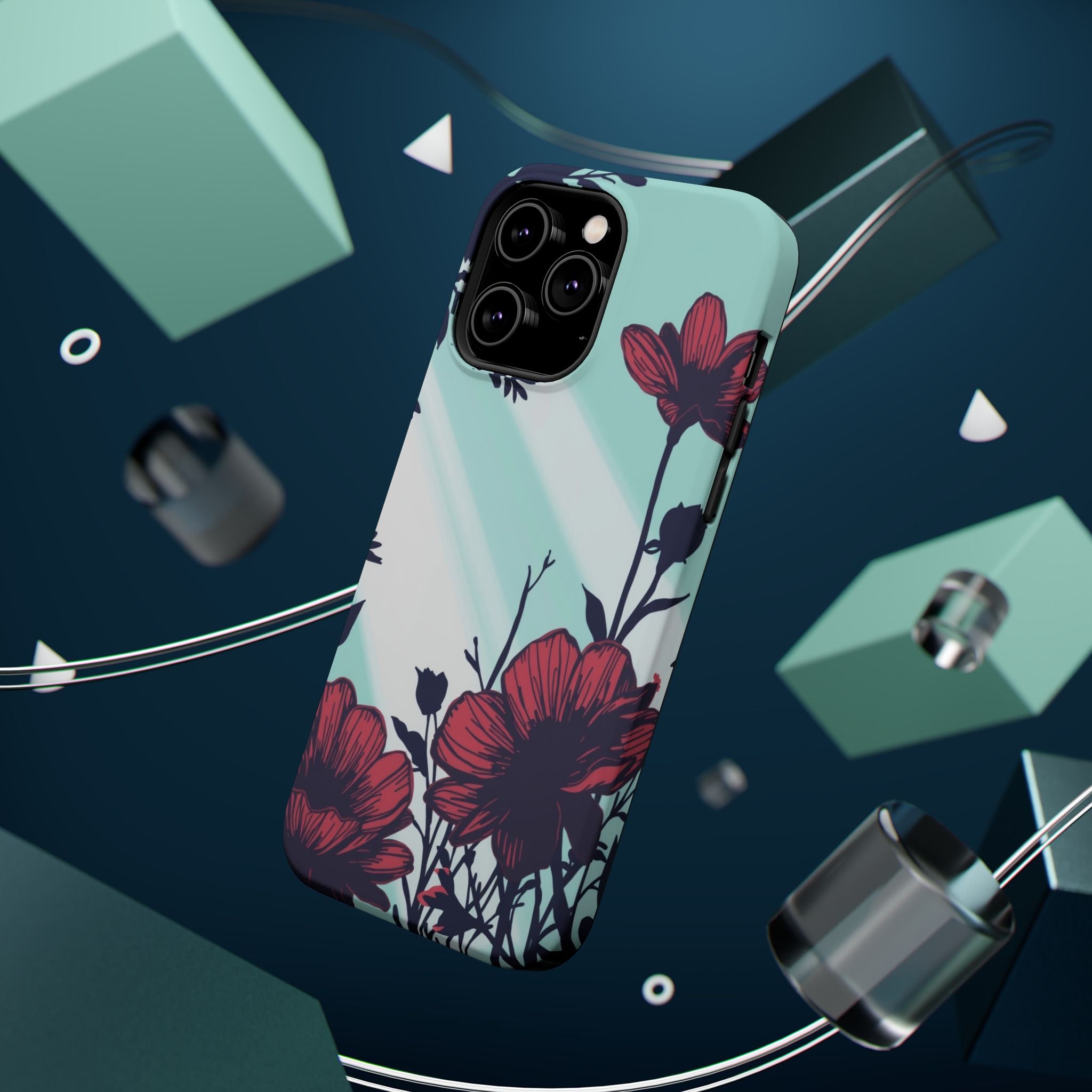 iPhone Floral Silhouette Cinematic Art Slim Everyday Designer Case · iPhone Case