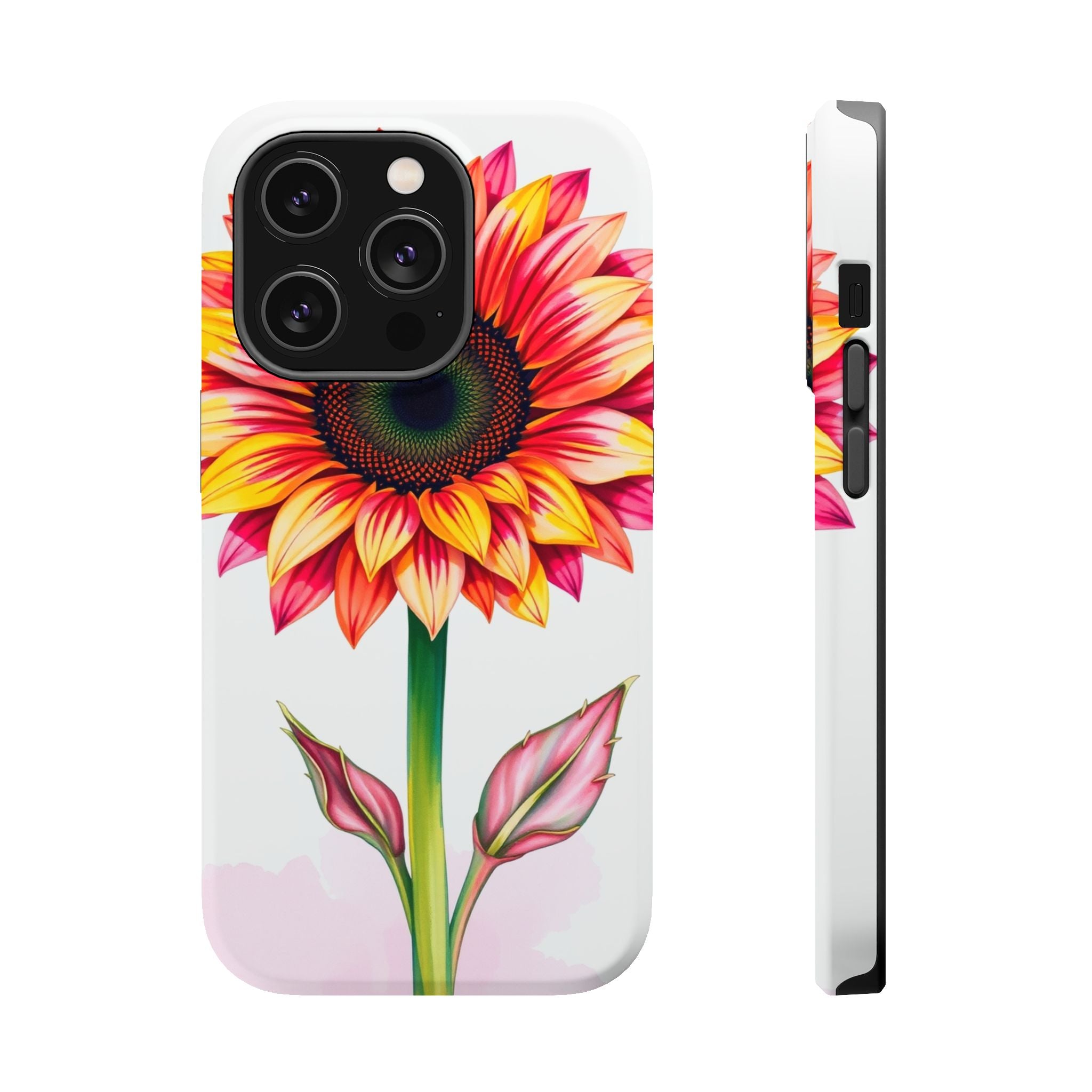 iPhone Sunflower Pop Vibrant Watercolor Slim Snap Case · iPhone Case