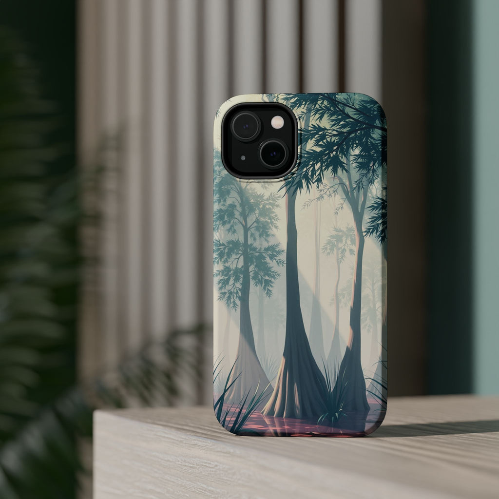 iPhone Mint And Blush Cypress Swamp Slim Everyday Designer Case · iPhone Case