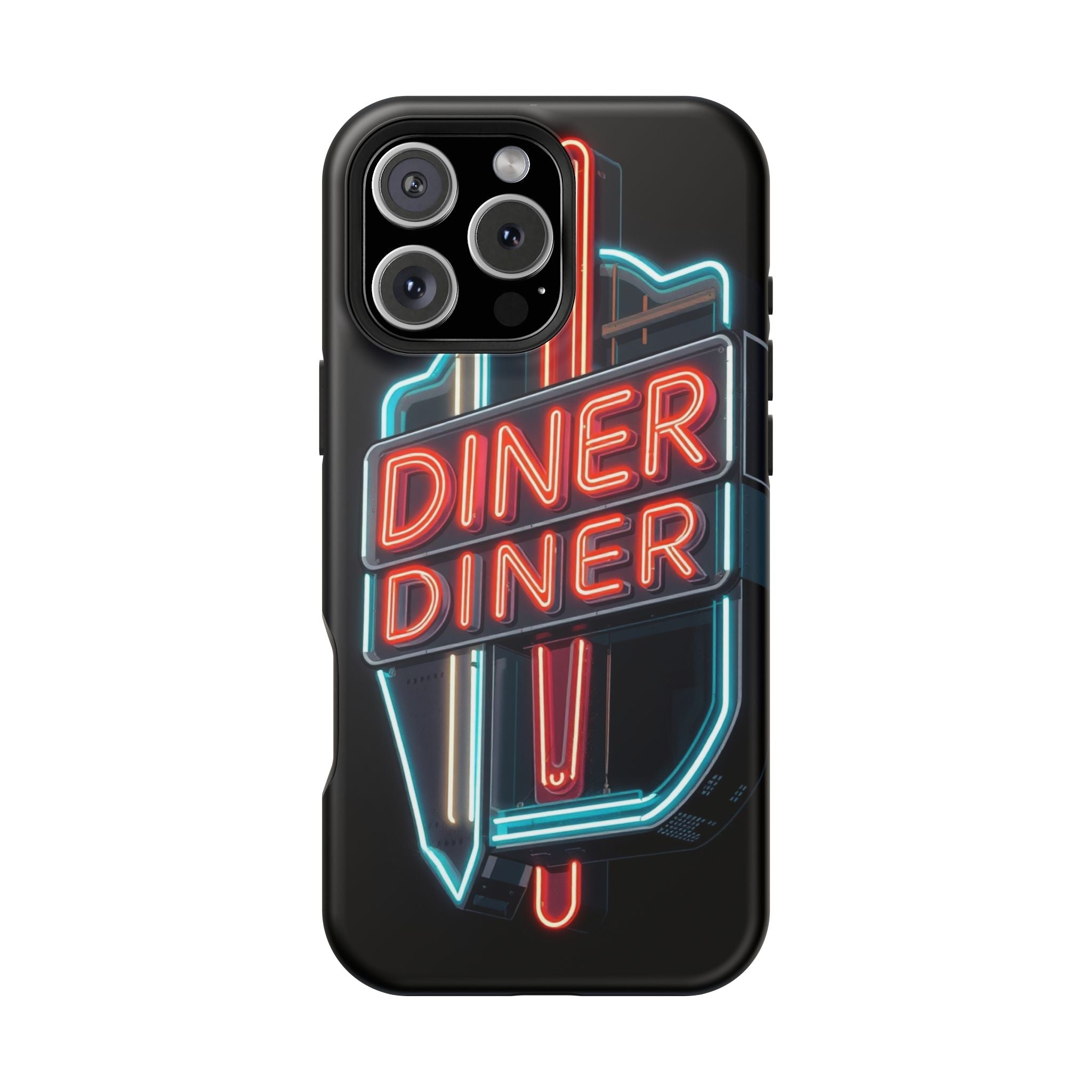 iPhone Neon Diner Sign Electric Art Slim Everyday Designer Case · iPhone Case