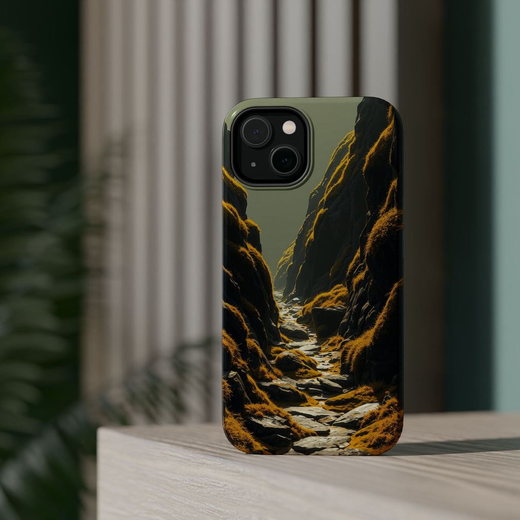 iPhone Moss Covered Rocks Enchanted Art Slim Everyday iPhone 14 · iPhone Case
