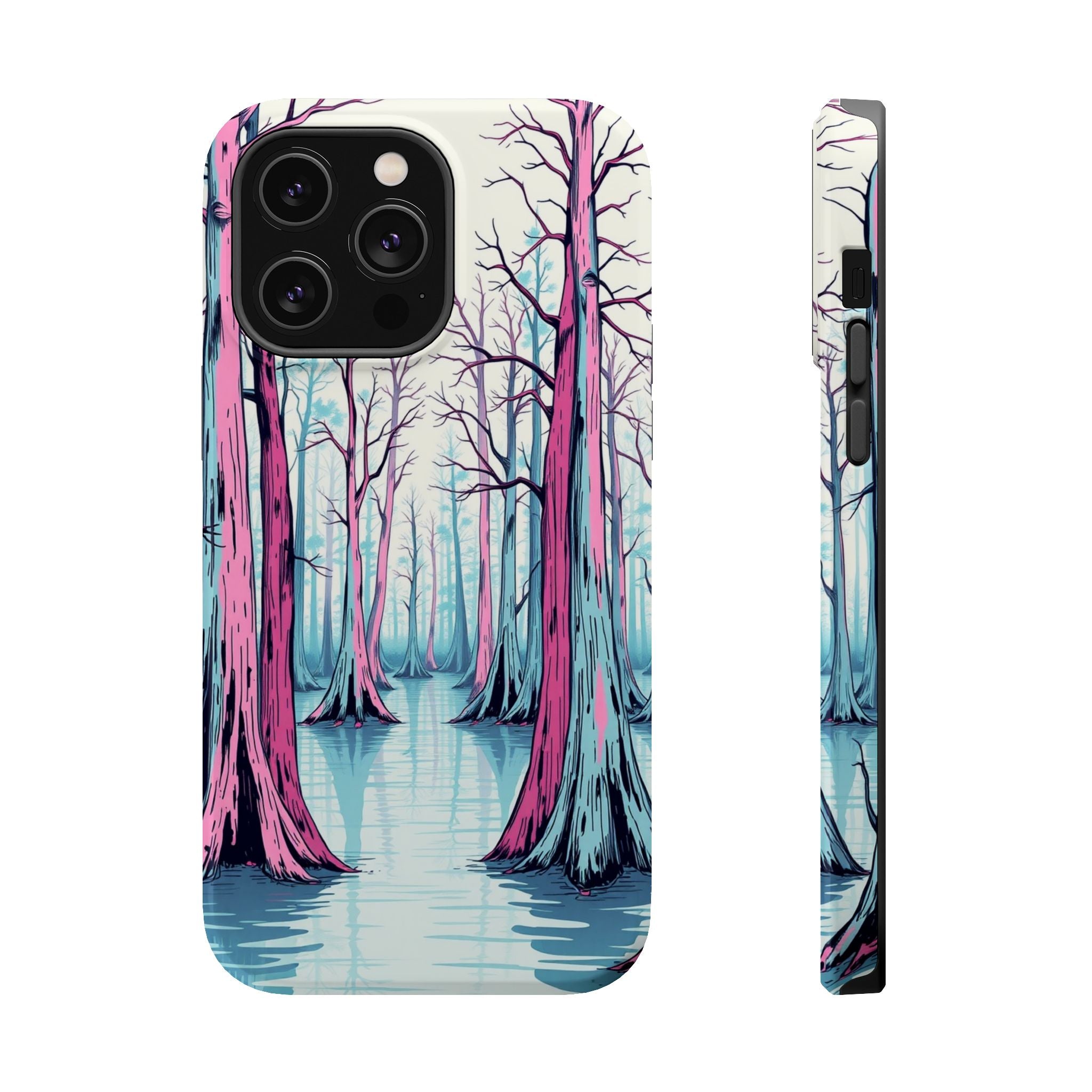 iPhone Cypress Swamp Hand-Drawn Sketch Slim Everyday Designer Case · iPhone Case