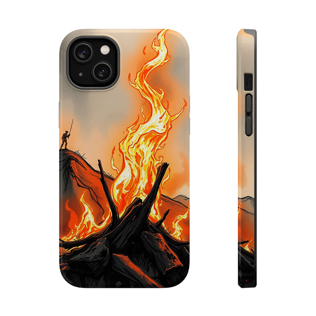 iPhone Wildfire Glow Hand-Drawn Sketch Slim Everyday Designer Case · iPhone Case
