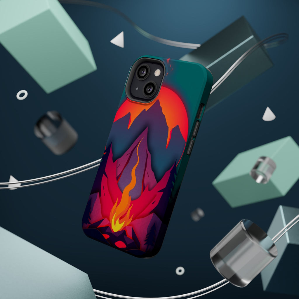 iPhone Cyan And Magenta Wildfire Glow Slim Everyday iPhone 12 Designer · iPhone