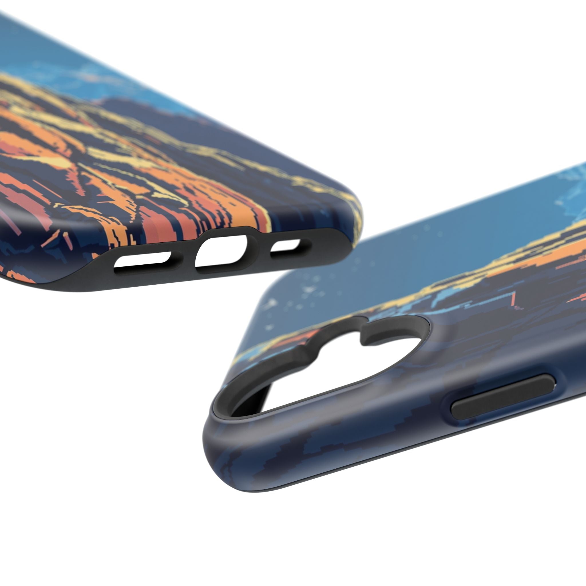 iPhone Midnight Blue And Silver Canyon Wall Slim iPhone Everyday · iPhone Case