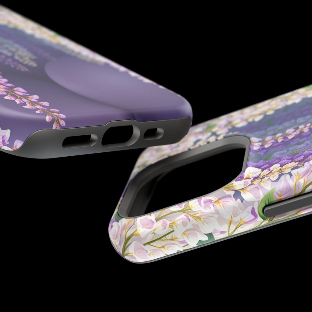 iPhone Mint And Blush Wisteria Cascade Slim Everyday Designer Case · iPhone Case