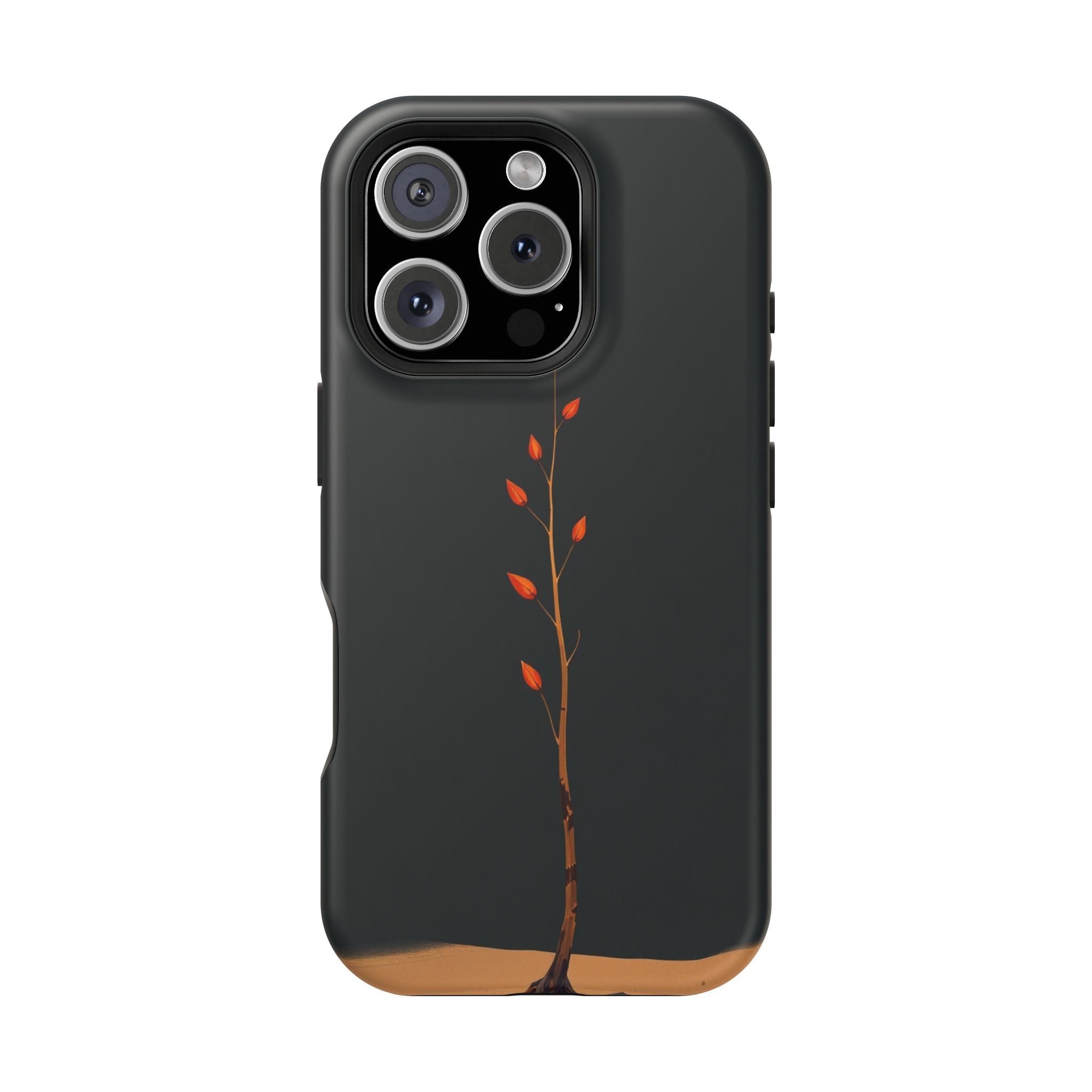 iPhone Burnt Orange And Sand Minimalist Stem Slim iPhone Everyday · iPhone Case