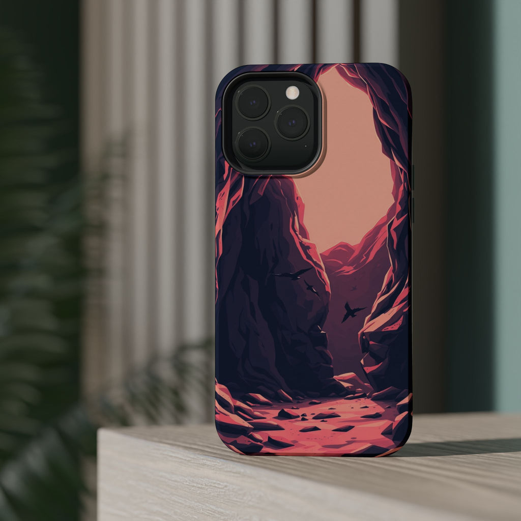 iPhone Rose Pink And Cream Dark Crystal Cave Slim Everyday Designer Case · iPhon