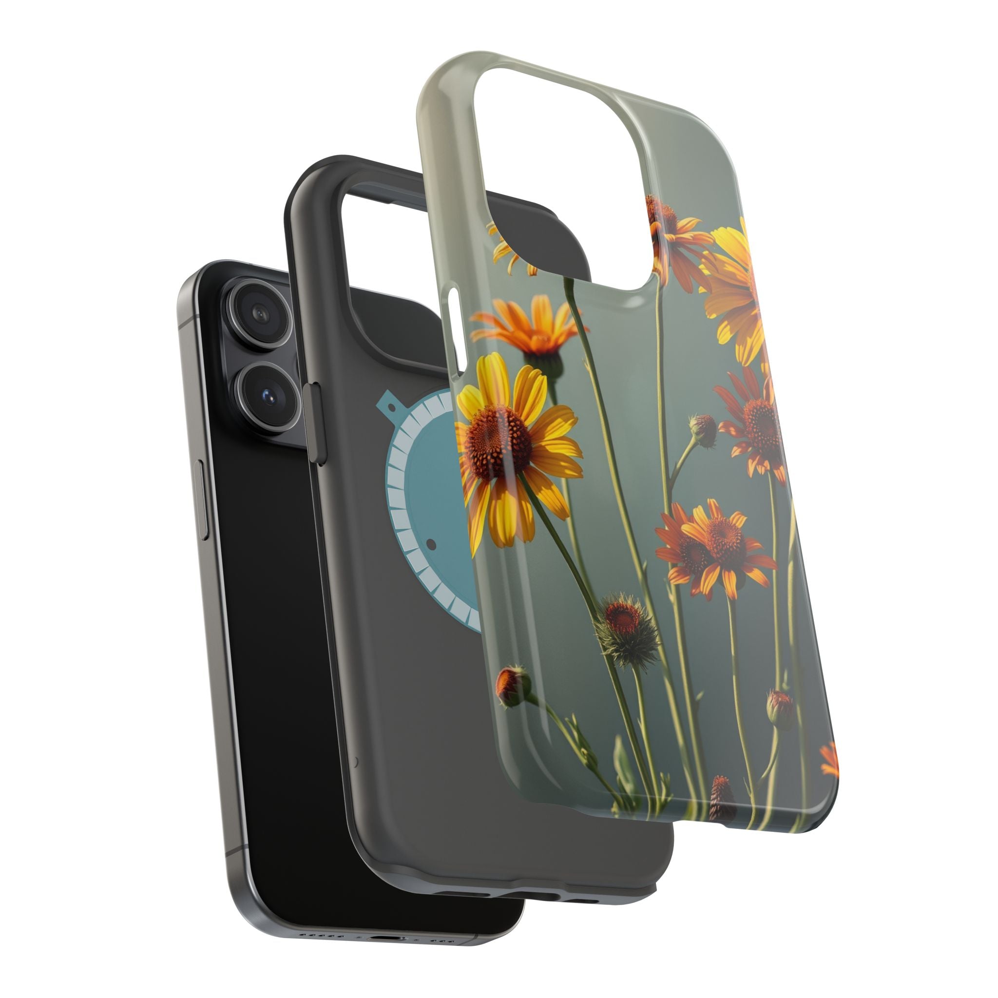 iPhone Mustard And Rust Wildflower Bunch Slim Everyday iPhone Designer · iPhone