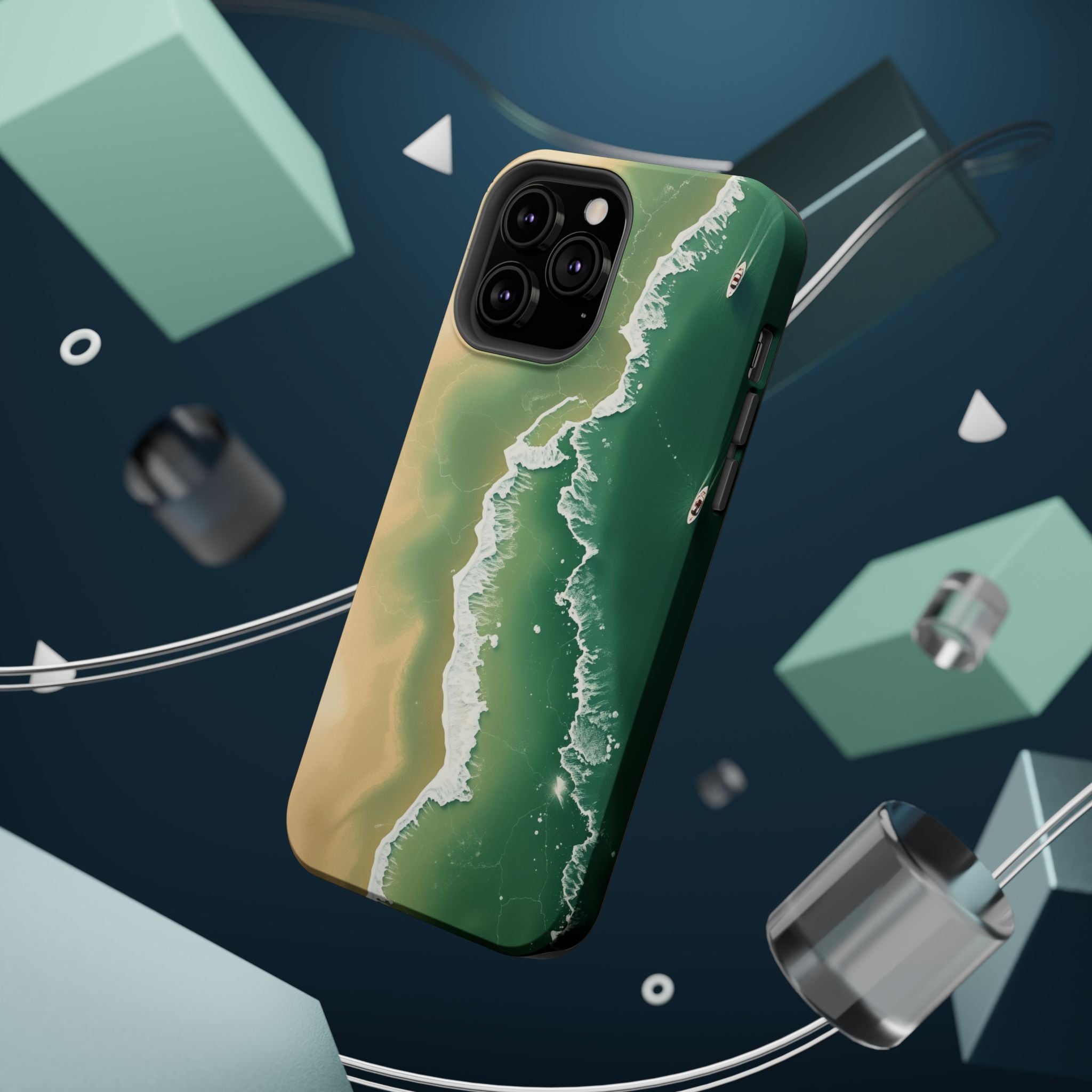 iPhone Shoreline Aerial Bold Art Bold Modern Everyday Snap Case · iPhone Case
