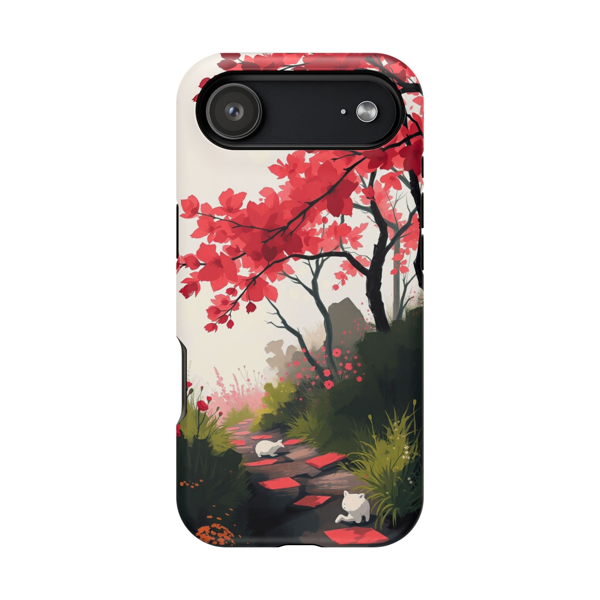 iPhone Blossom Trail Oil Painting Impressionist Soft iPhone Finish · iPhone Case