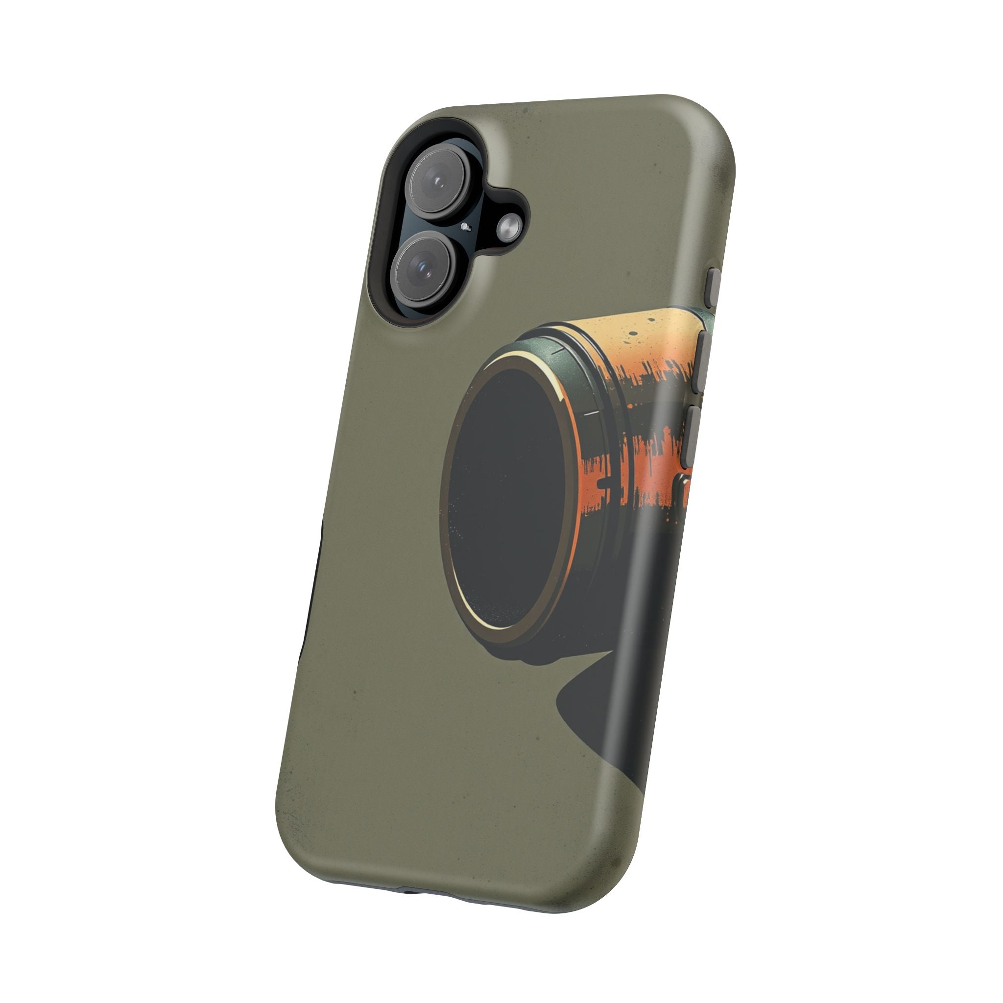 iPhone Charcoal And Copper Vintage Postcard Slim Everyday Designer Case · iPhone