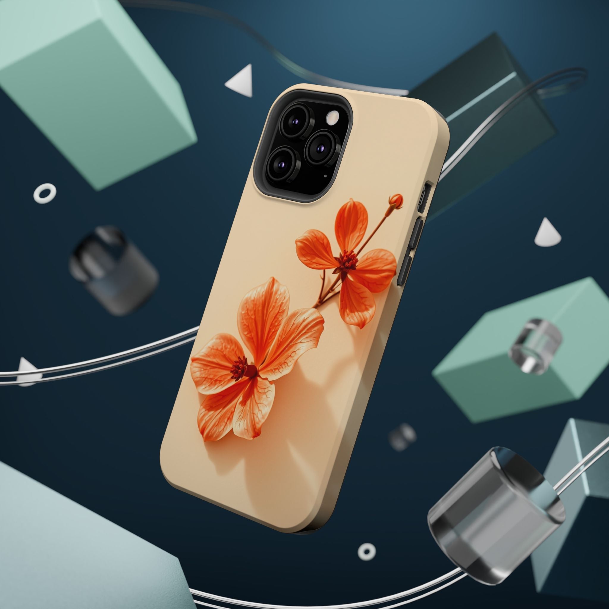 iPhone Floral Ink Wash Pastel Kawaii Slim Everyday Designer Case · iPhone Case