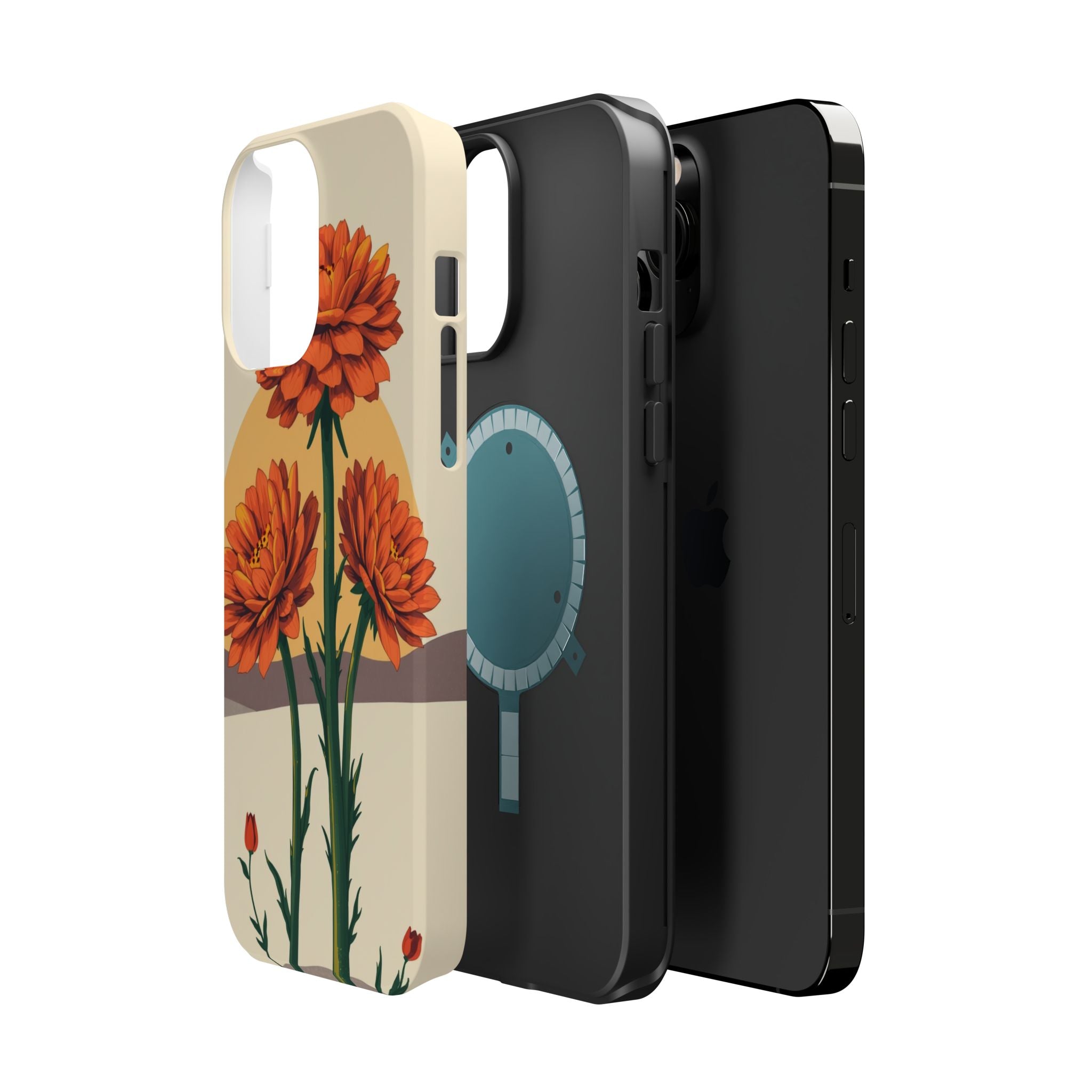 iPhone Ranunculus Stack Bold Art Bold Modern Everyday Snap Case · iPhone Case
