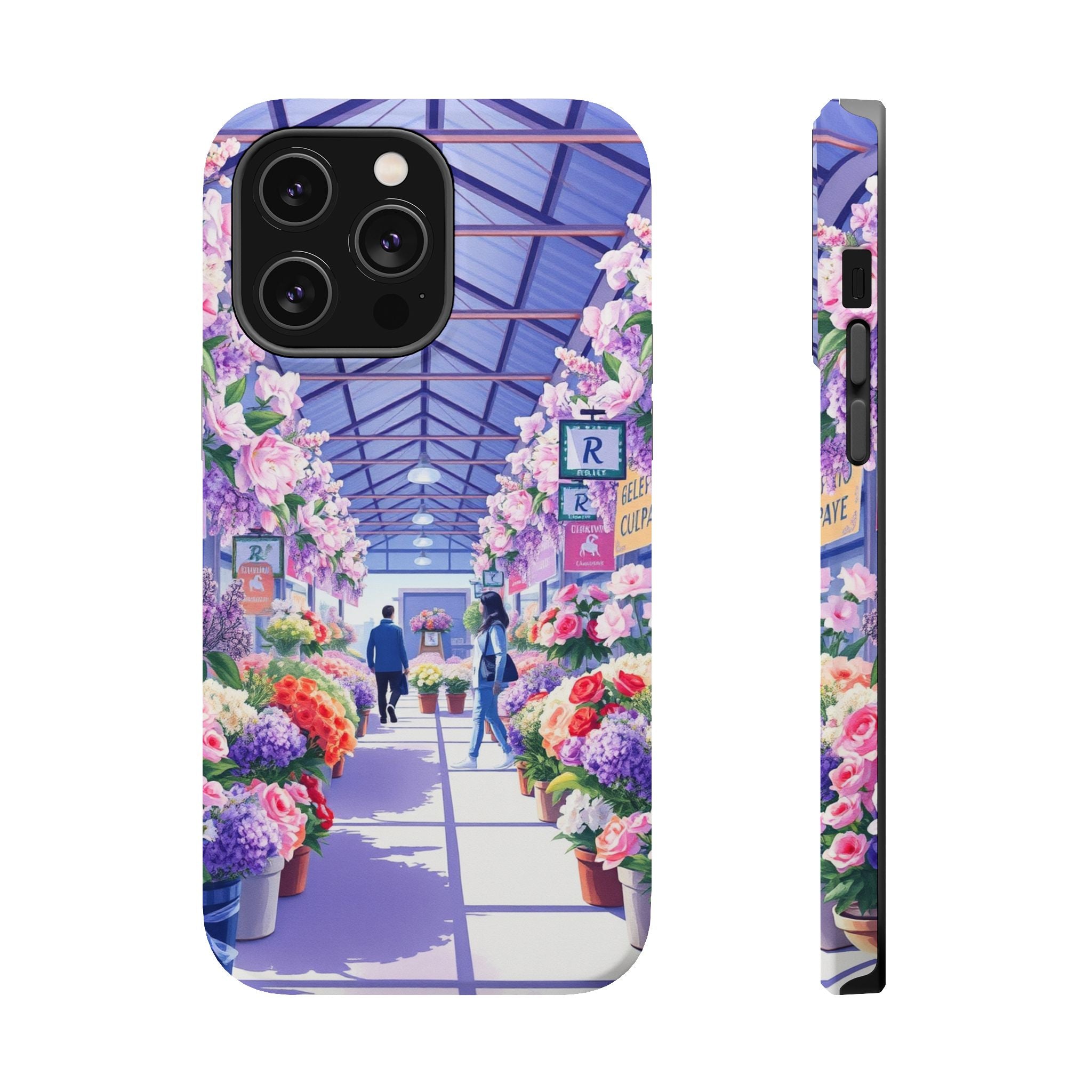 iPhone Flower Market Cinematic Art Clean Minimal Snap Cas Slim Snap Case · iPhon