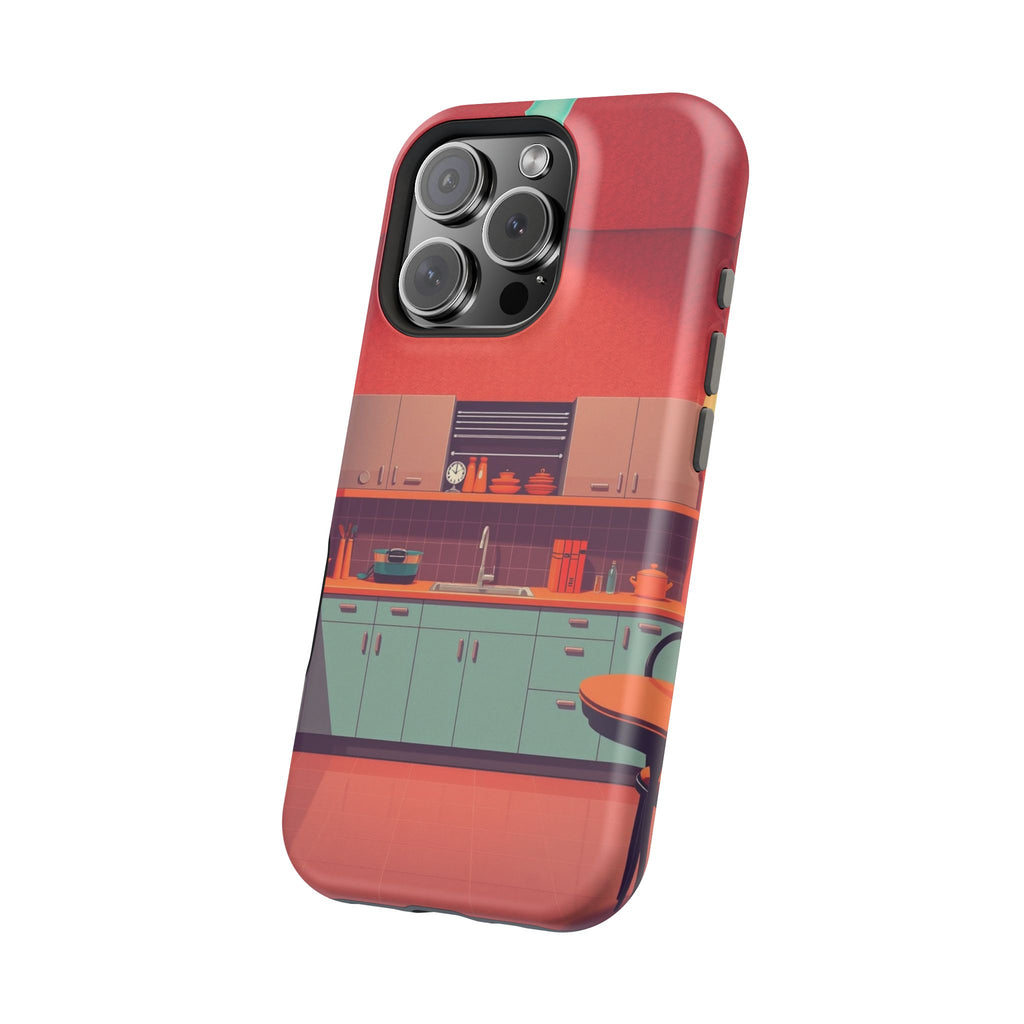 iPhone Earthy 1950s Kitchen Design Bold Modern Everyday Snap Case · iPhone Case