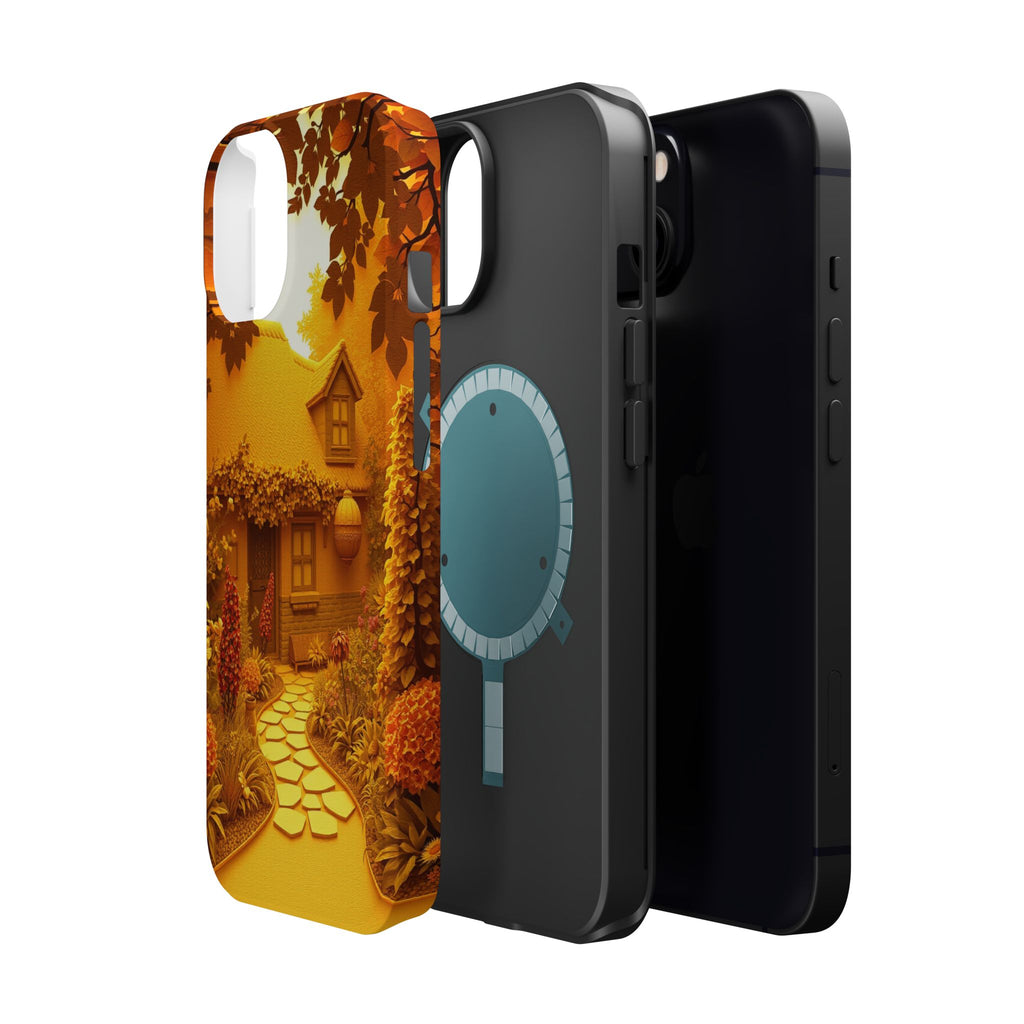 iPhone Vibrant Cottage Garden Design Slim Everyday Designer Case · iPhone Case