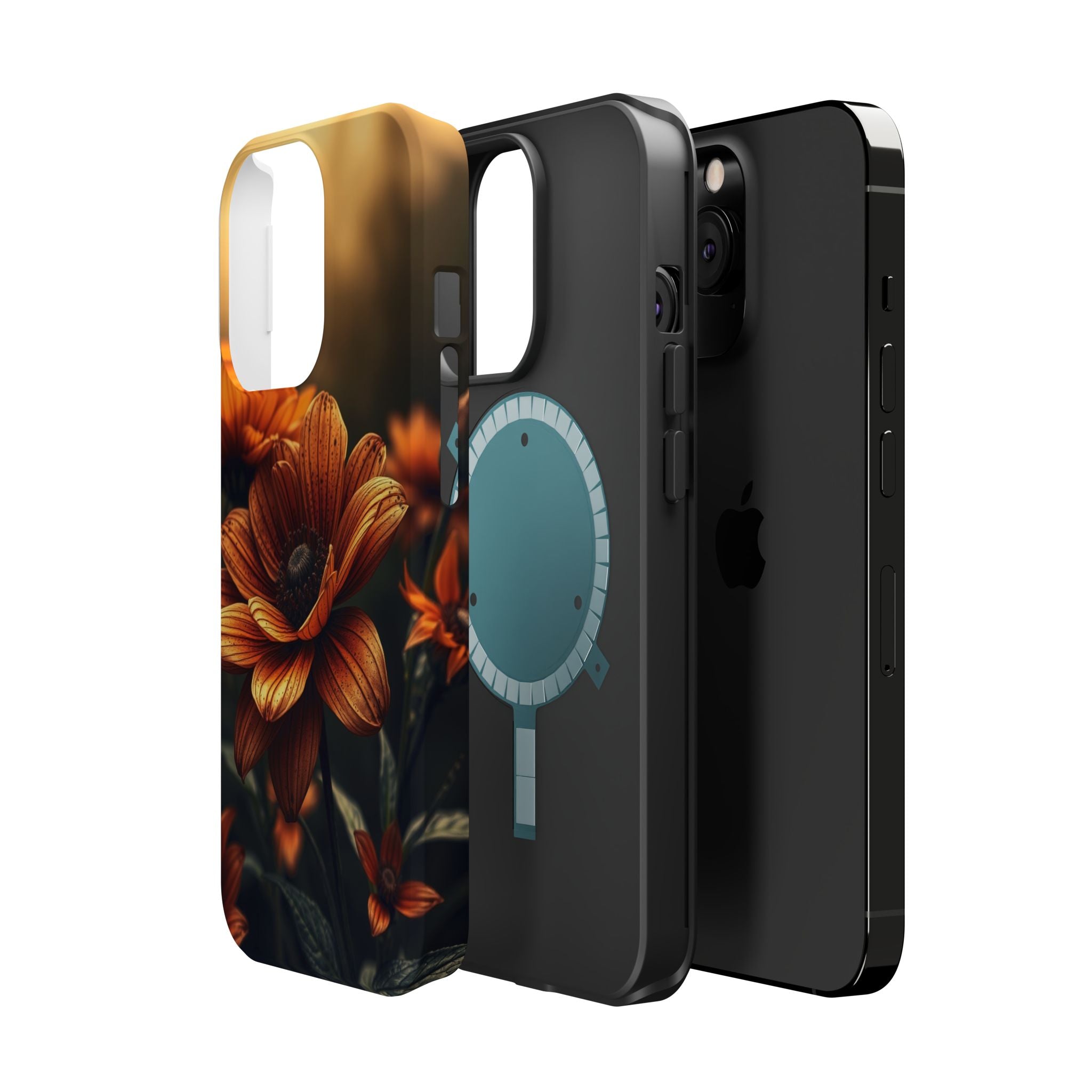 iPhone Radiant Floral Ombre Design Bold Modern Everyday Snap Case · iPhone Case