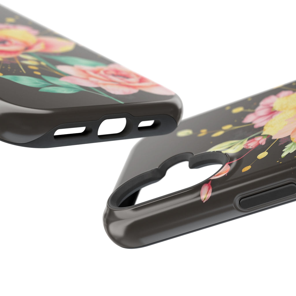 iPhone Earthy Floral Watercolor Splash Design Clean iPhone 14 Minimal · iPhone C