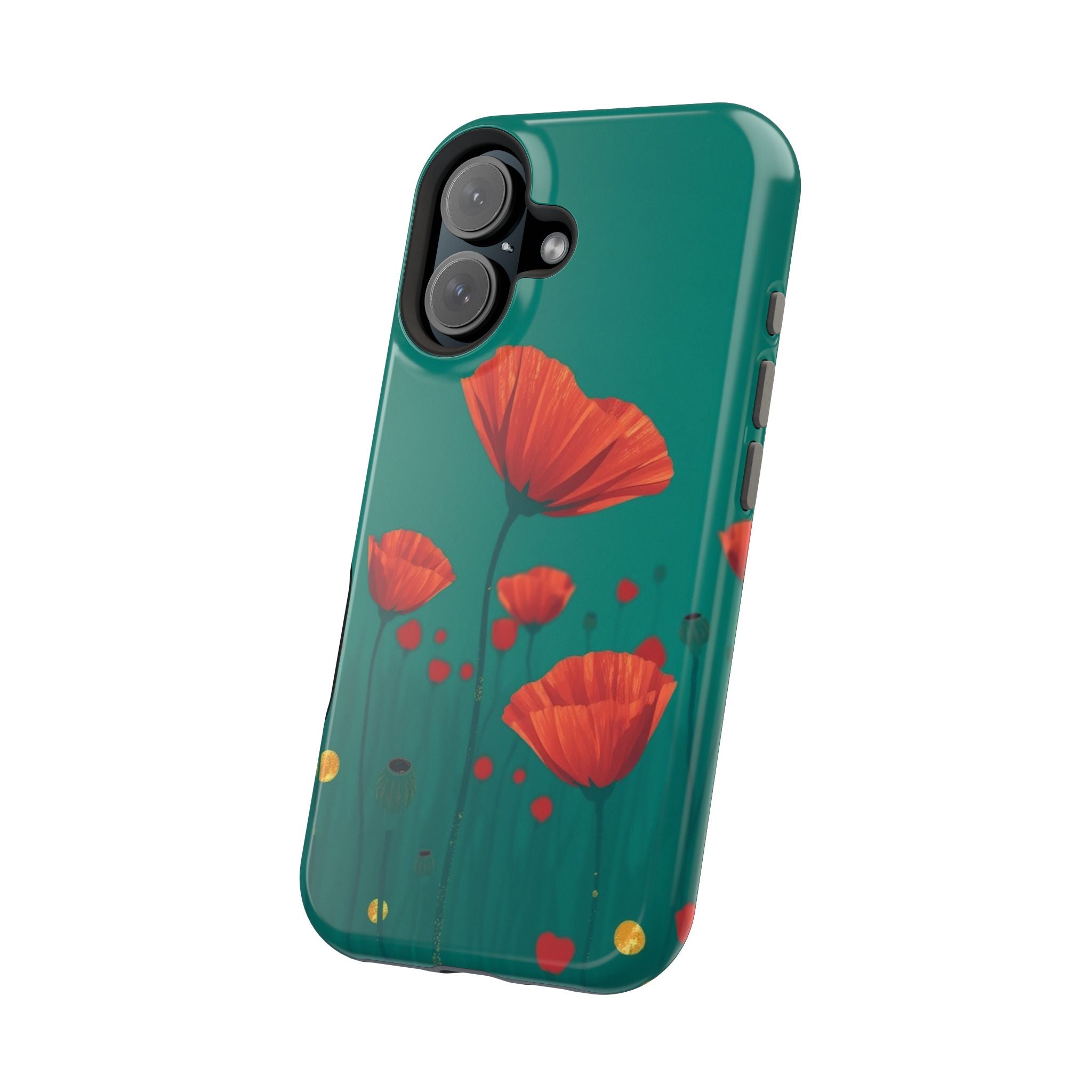 iPhone Earthy Poppy Field Design Bold Modern Everyday Snap Case · iPhone Case