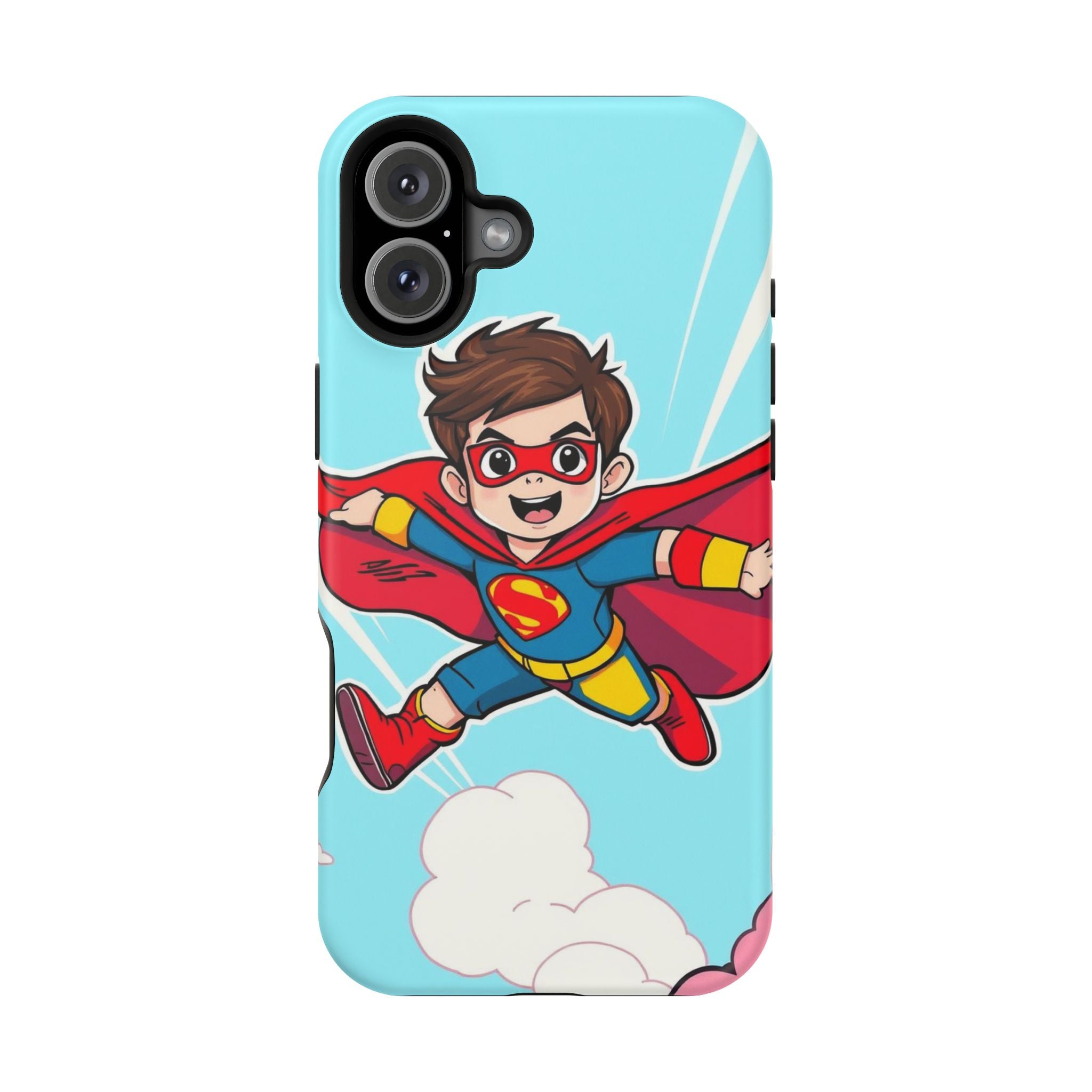 iPhone Kid Superhero Flying Kids Fun iPhone Phone Case Gift Slim · iPhone Case