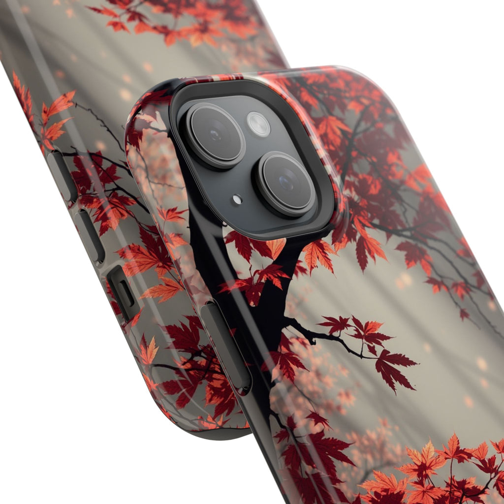 iPhone Charcoal And Copper Autumn Maple Slim Everyday iPhone 17 · iPhone Case