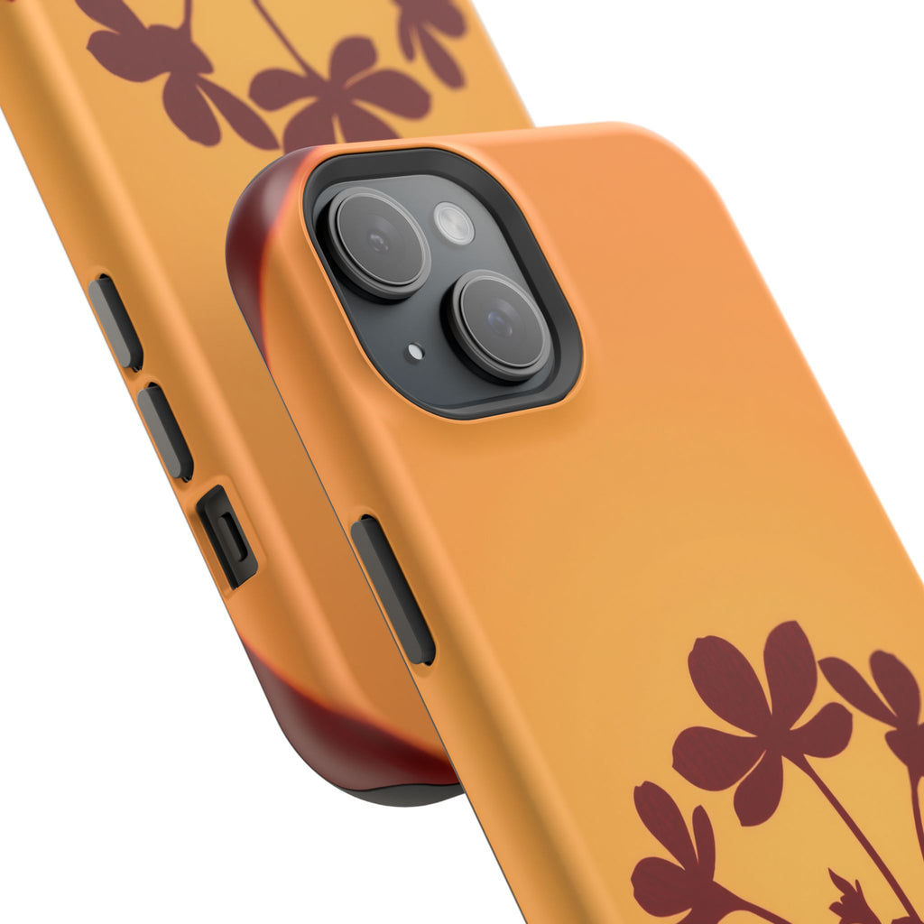 iPhone Floral Silhouette Electric Art Slim Everyday Designer Case · iPhone Case