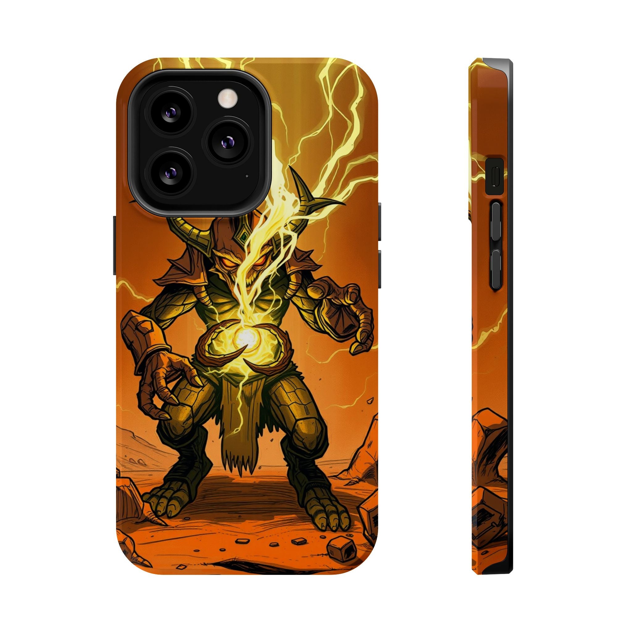 iPhone Burnt Orange And Sand Chaos Goblin Energy Clean Minimal Snap Case · iPhon
