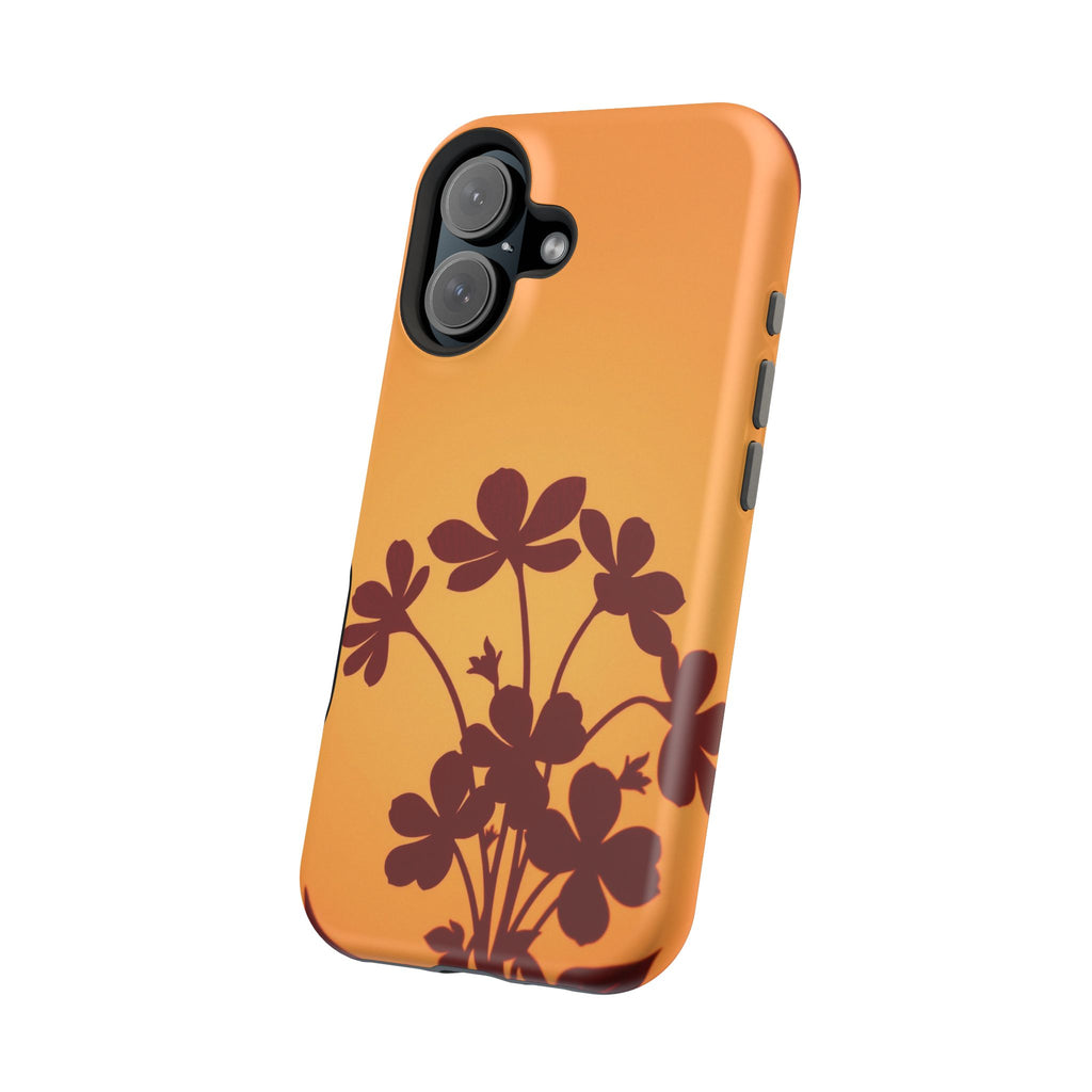 iPhone Floral Silhouette Electric Art Slim Everyday Designer Case · iPhone Case