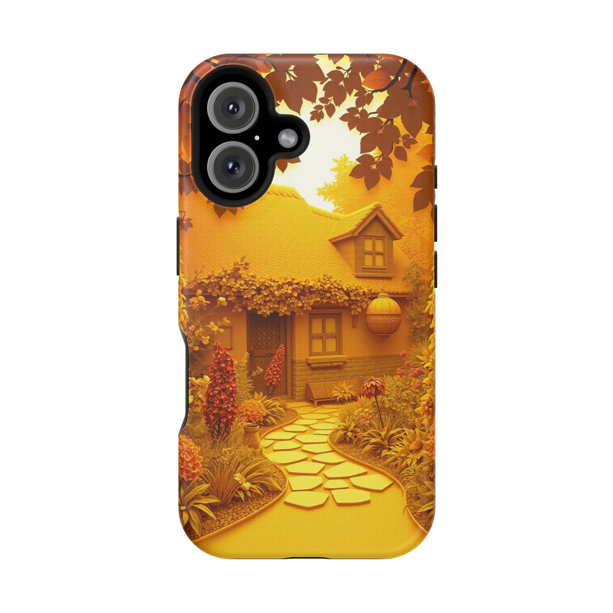 iPhone Vibrant Cottage Garden Design Slim Everyday Designer Case · iPhone Case