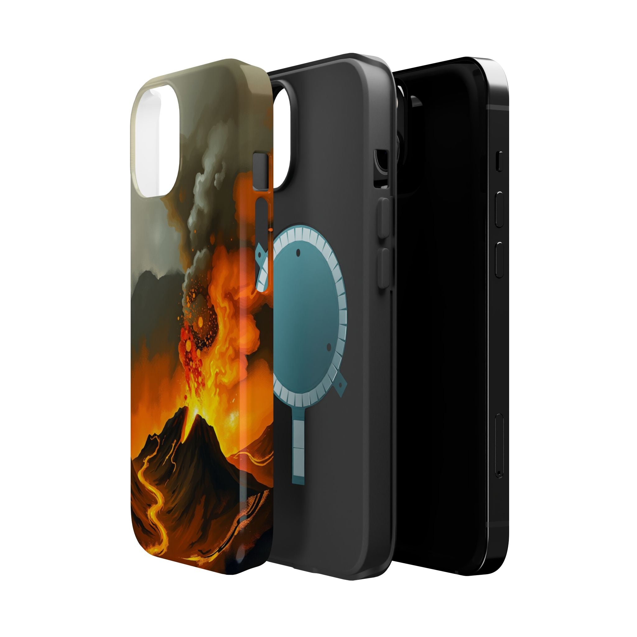 iPhone Volcanic Eruption Oil Painting Impressionist Slim Snap Case · iPhone Case