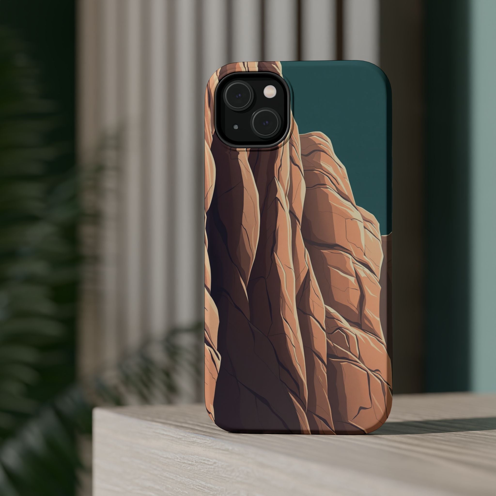 iPhone Canyon Wall Dark Academia Bold Modern Everyday Snap Case · iPhone Case