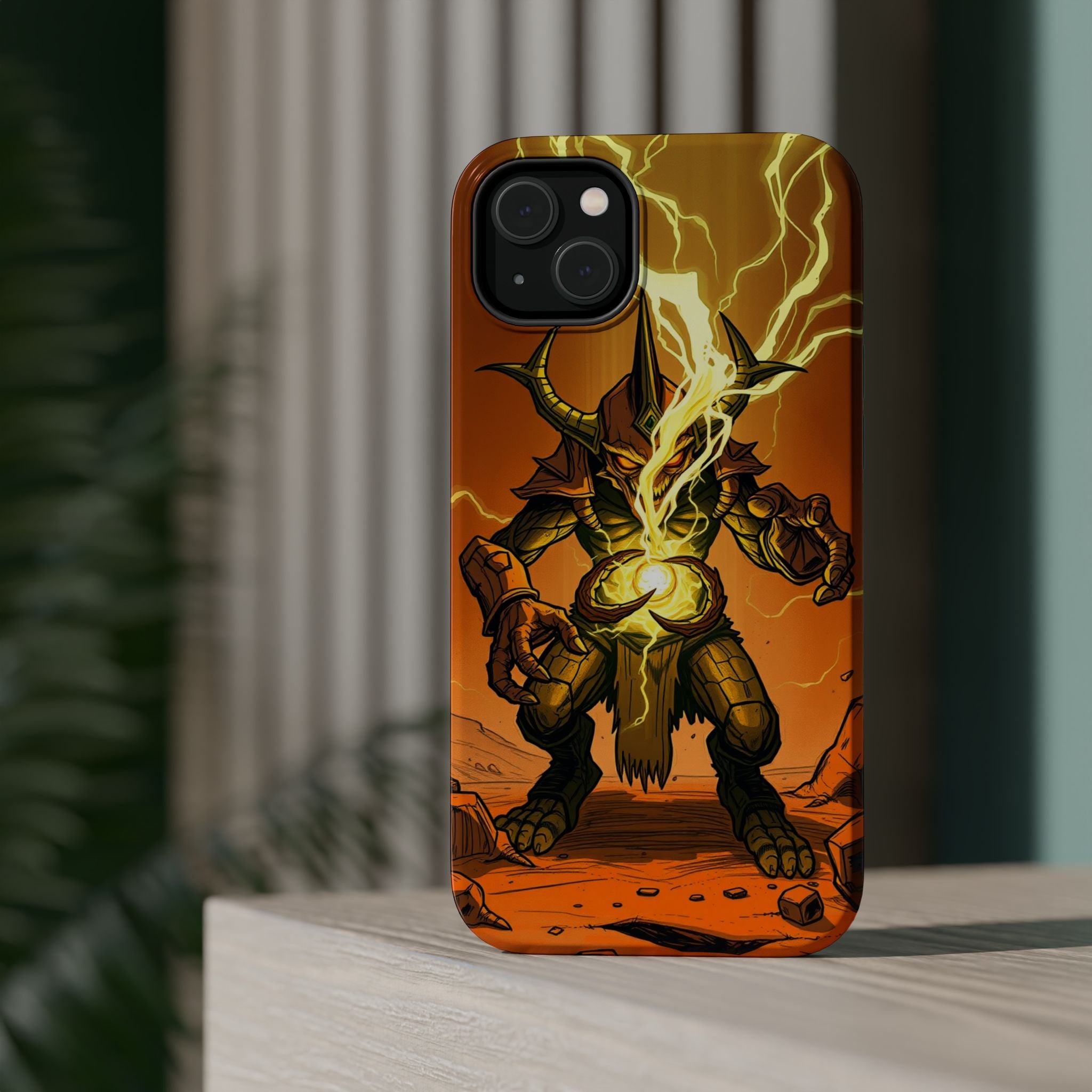 iPhone Burnt Orange And Sand Chaos Goblin Energy Clean Minimal Snap Case · iPhon