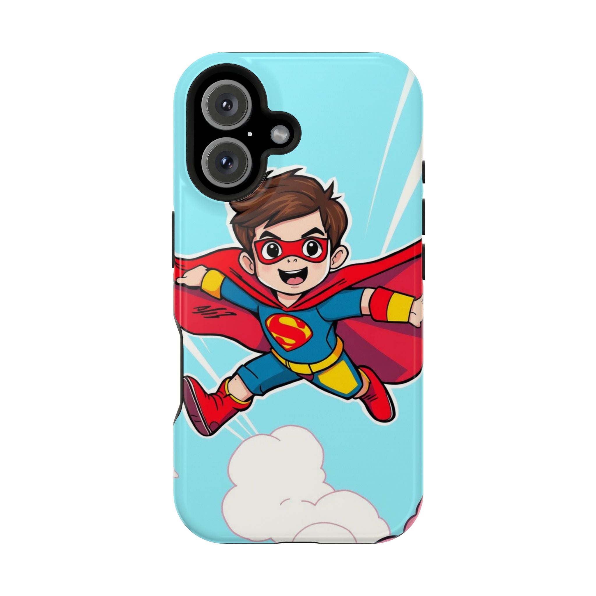 iPhone Kid Superhero Flying Kids Fun iPhone Phone Case Gift Slim · iPhone Case