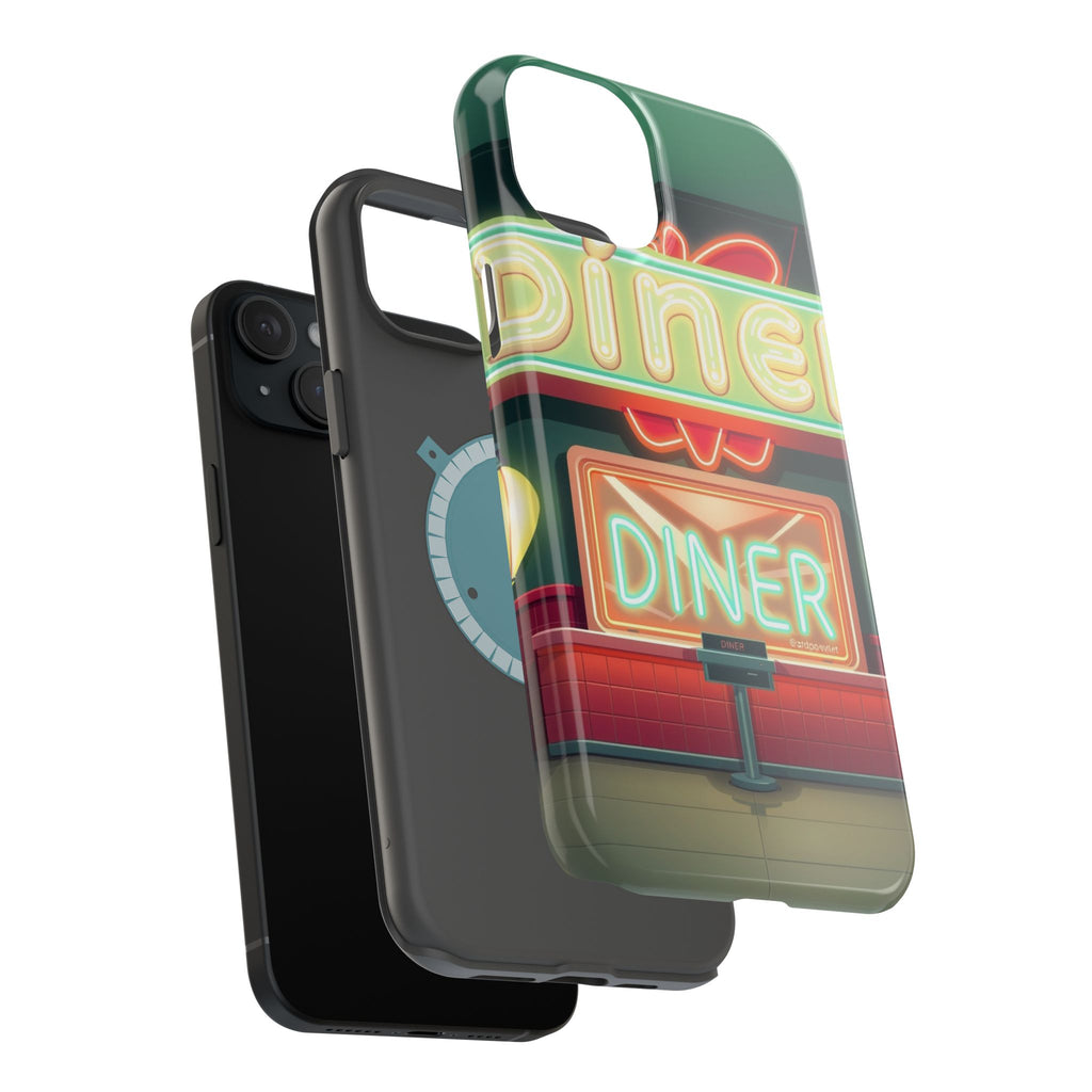 iPhone Neon Diner Sign Mystic Art Bold Modern Everyday Snap Case · iPhone Case