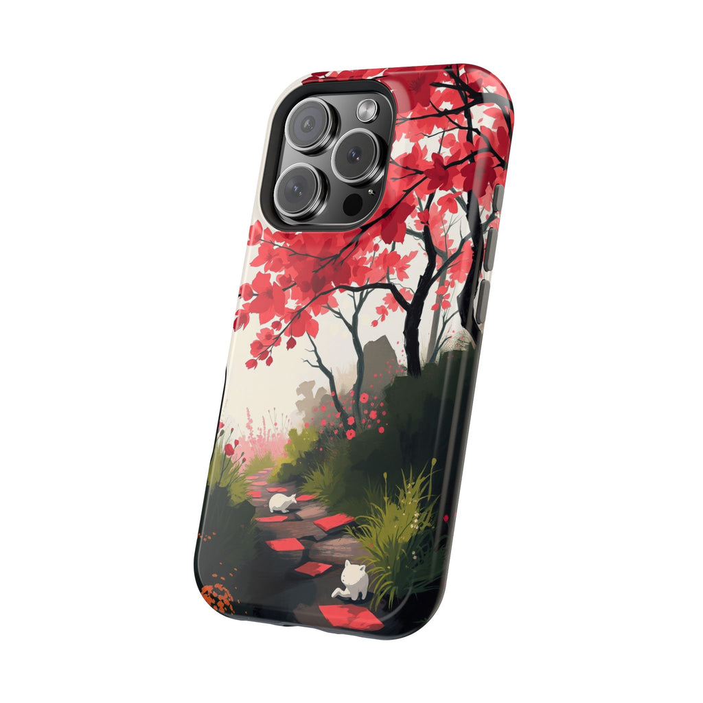 iPhone Blossom Trail Oil Painting Impressionist Soft iPhone Finish · iPhone Case