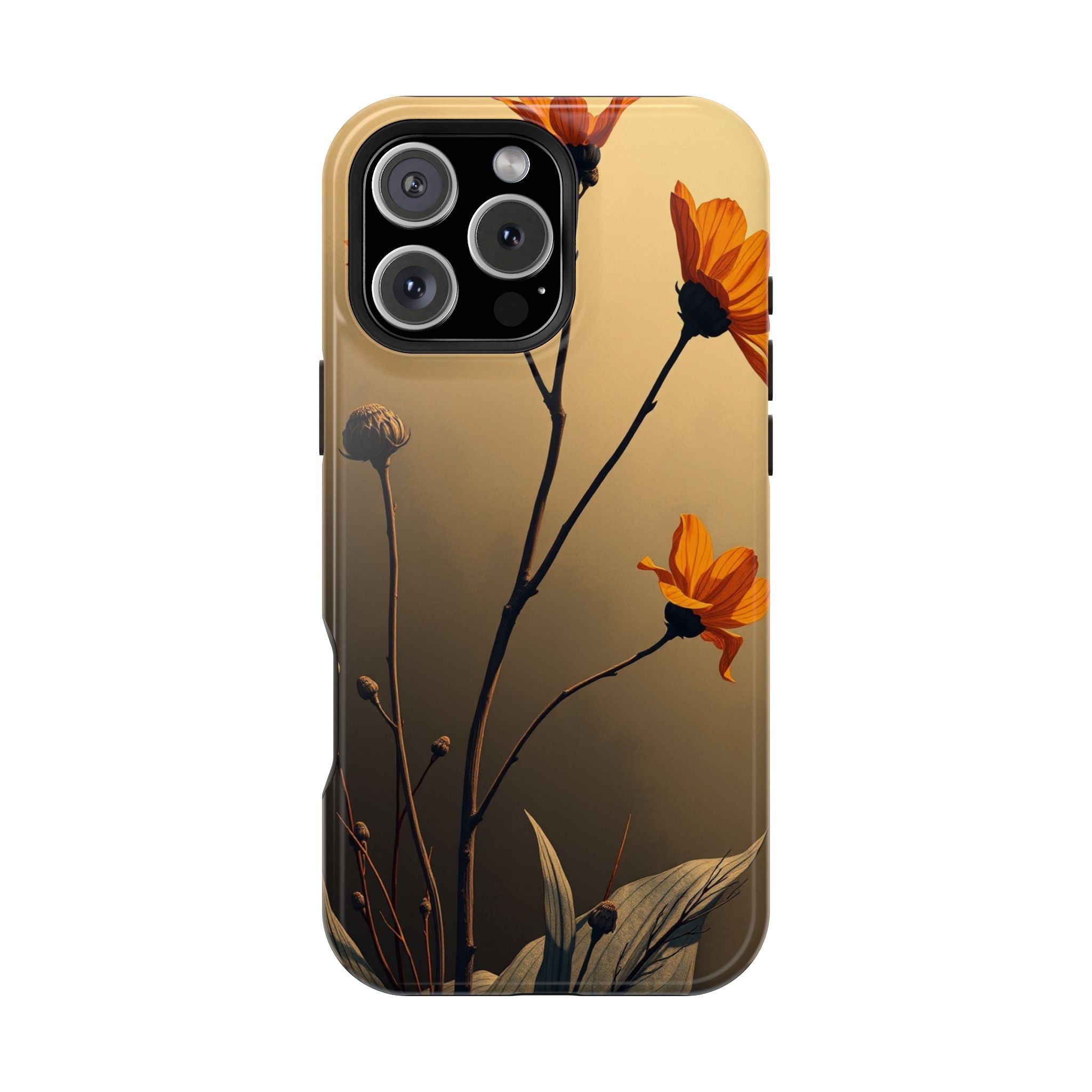 iPhone Burnt Orange And Sand Botanical Illustration Gal Slim Snap Case · iPhone