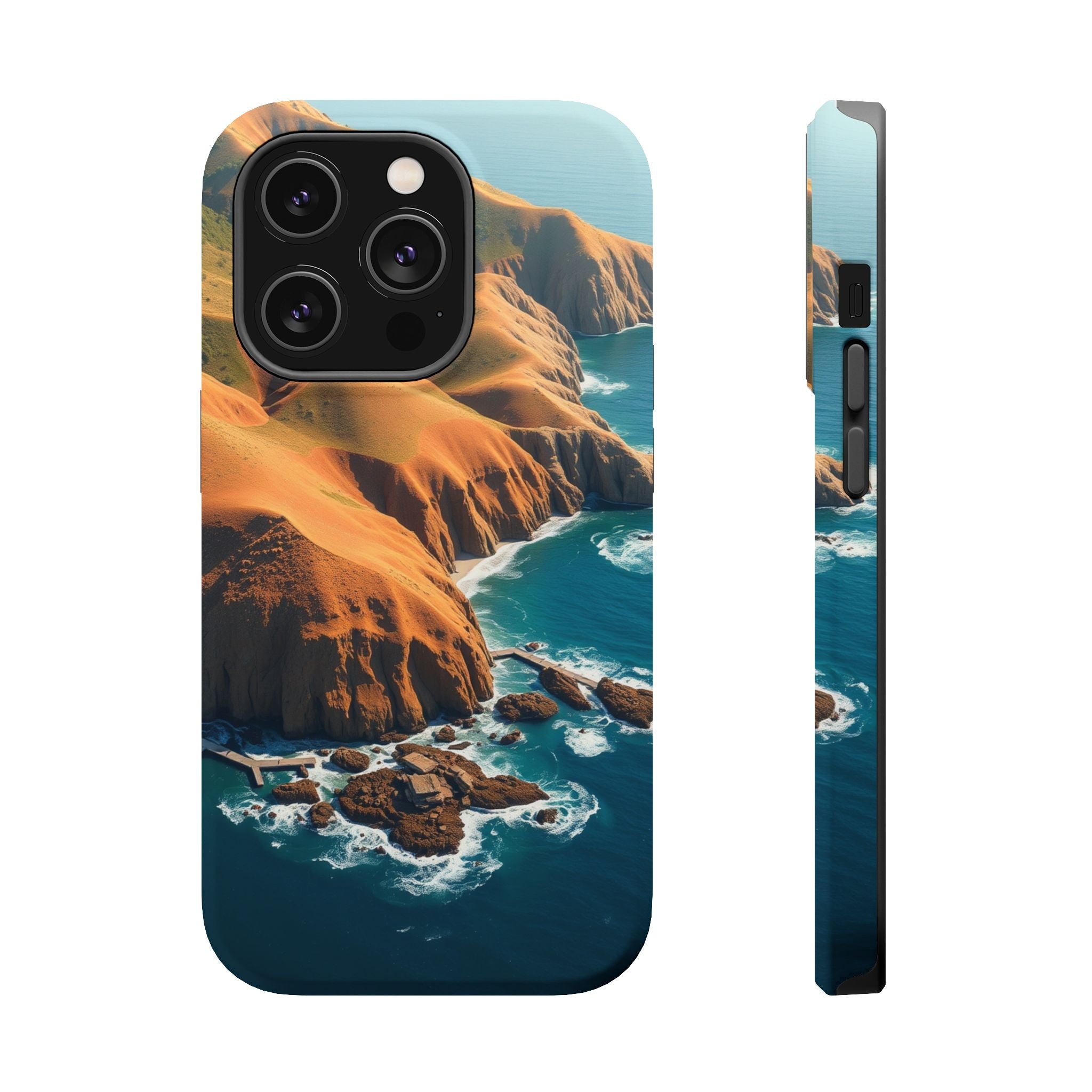 iPhone Mustard And Rust Hibiscus Coast Slim Everyday Designer Case · iPhone Case