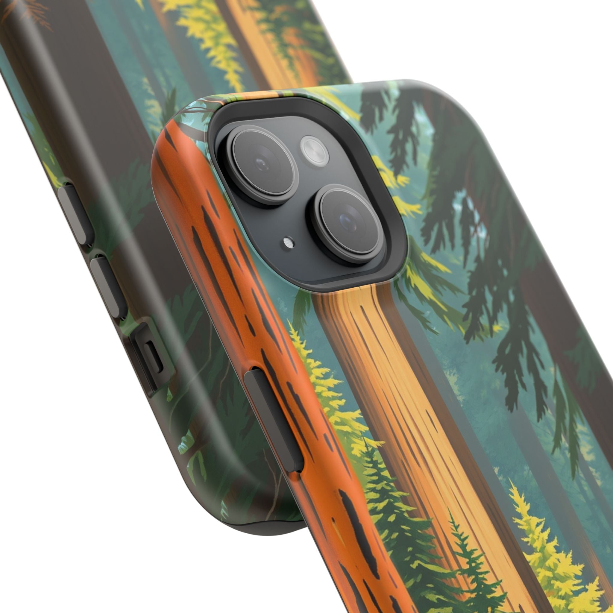 iPhone Redwood Forest Oil Painting Impressionist Clean iPhone Minimal · iPhone C